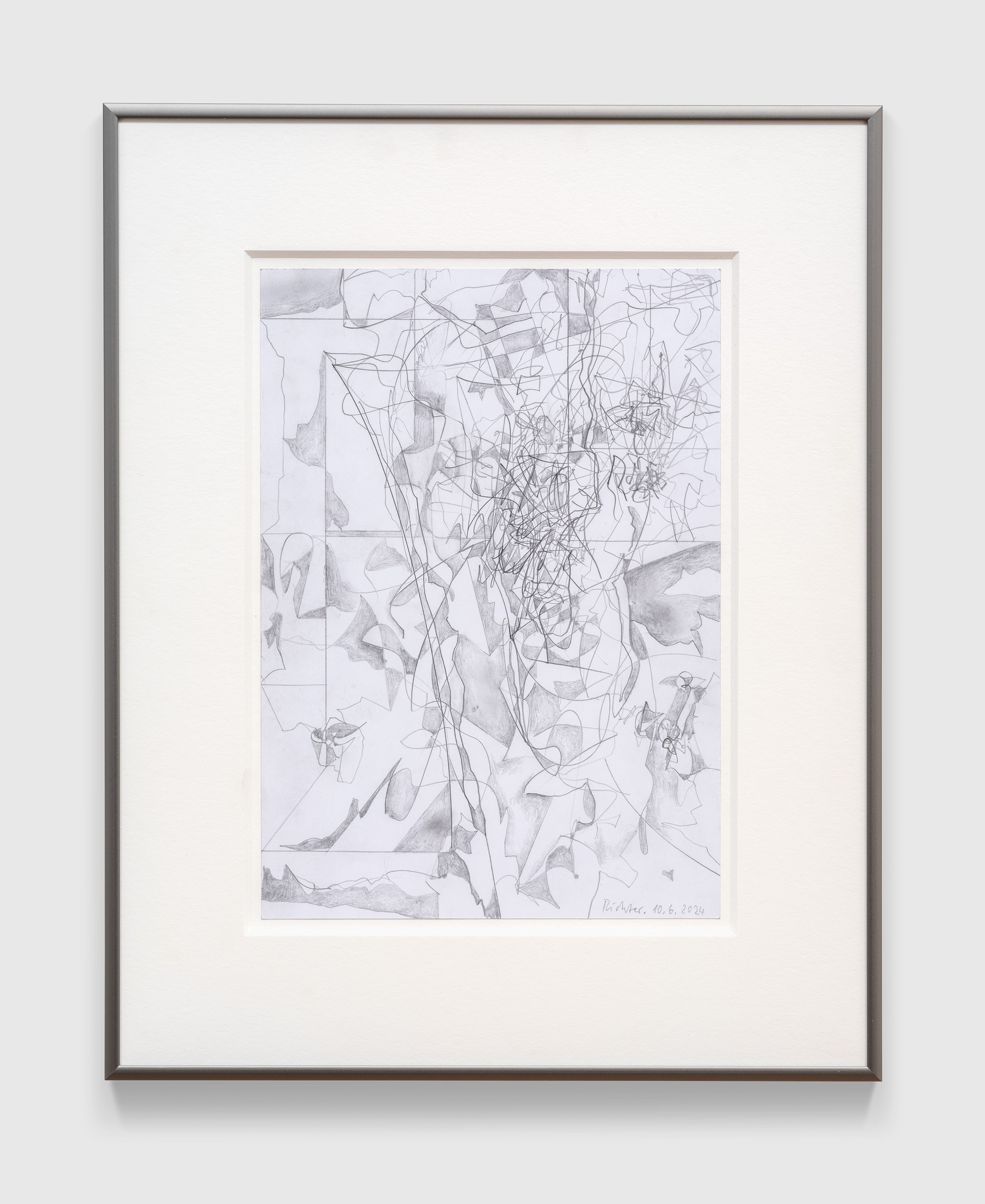 A work on paper by Gerhard Richter, titled 10.6.2024, dated 2024.