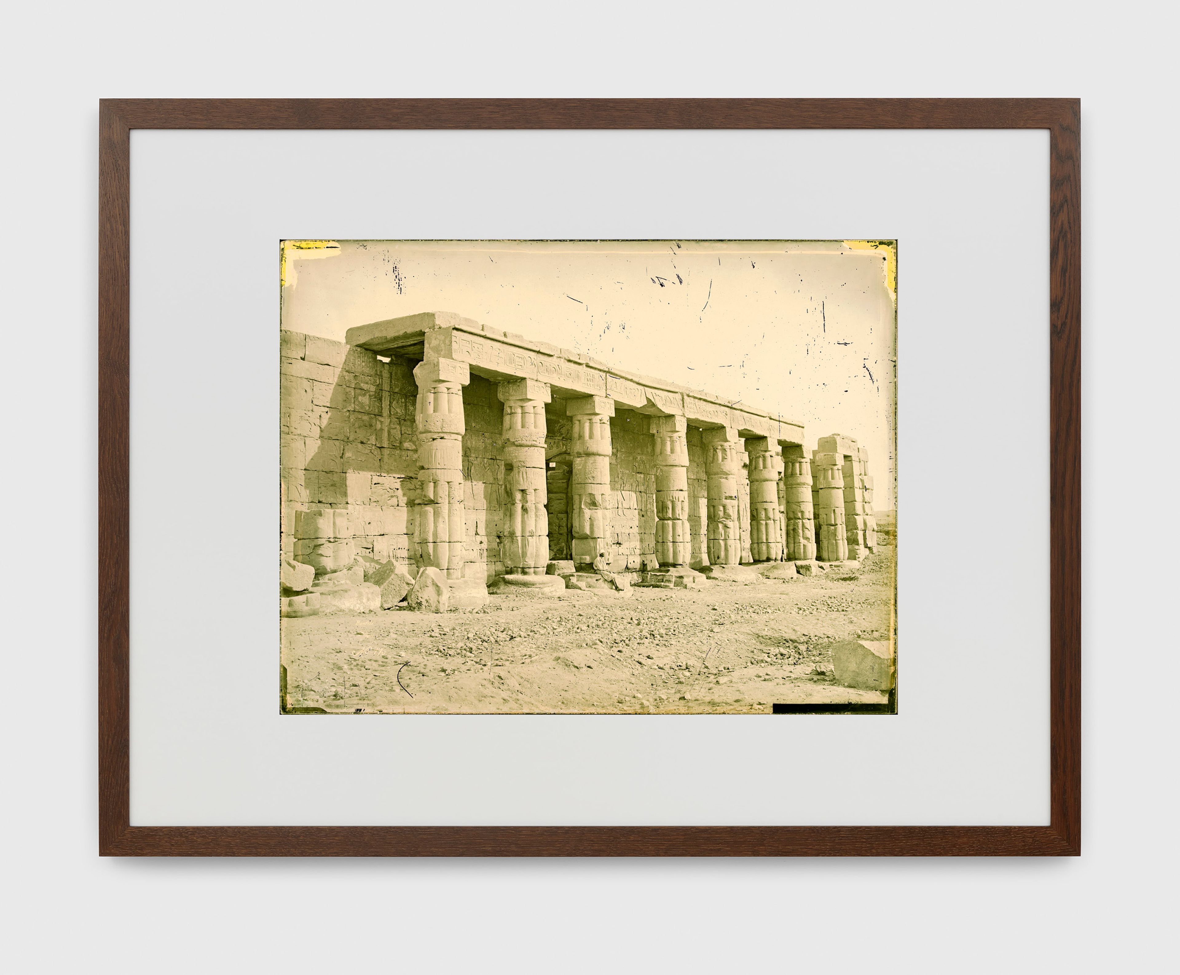 A chromogenic print by Thomas Ruff, titled bonfils_06 - Ruines du temple de Kournak à Thèbes - Haute Égypte, dated 2021.