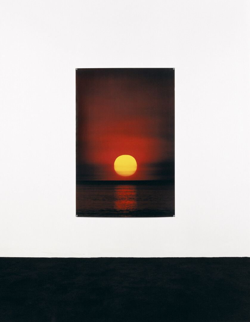 A c-print by Anne Collier, titled, Studio Sunset, dated 2007.