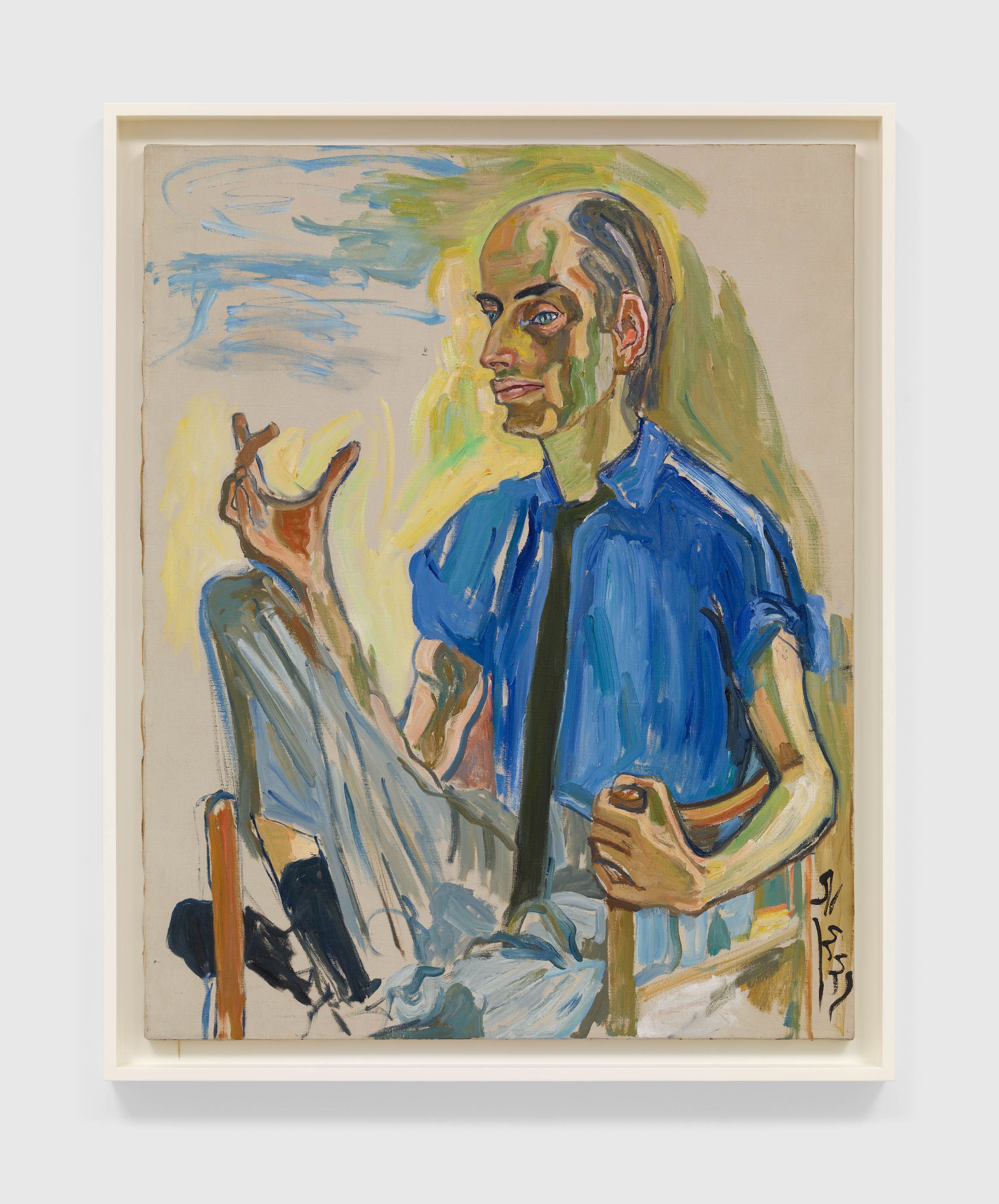 A painting by Alice Neel, titled Julian Beck, circa 1964.
