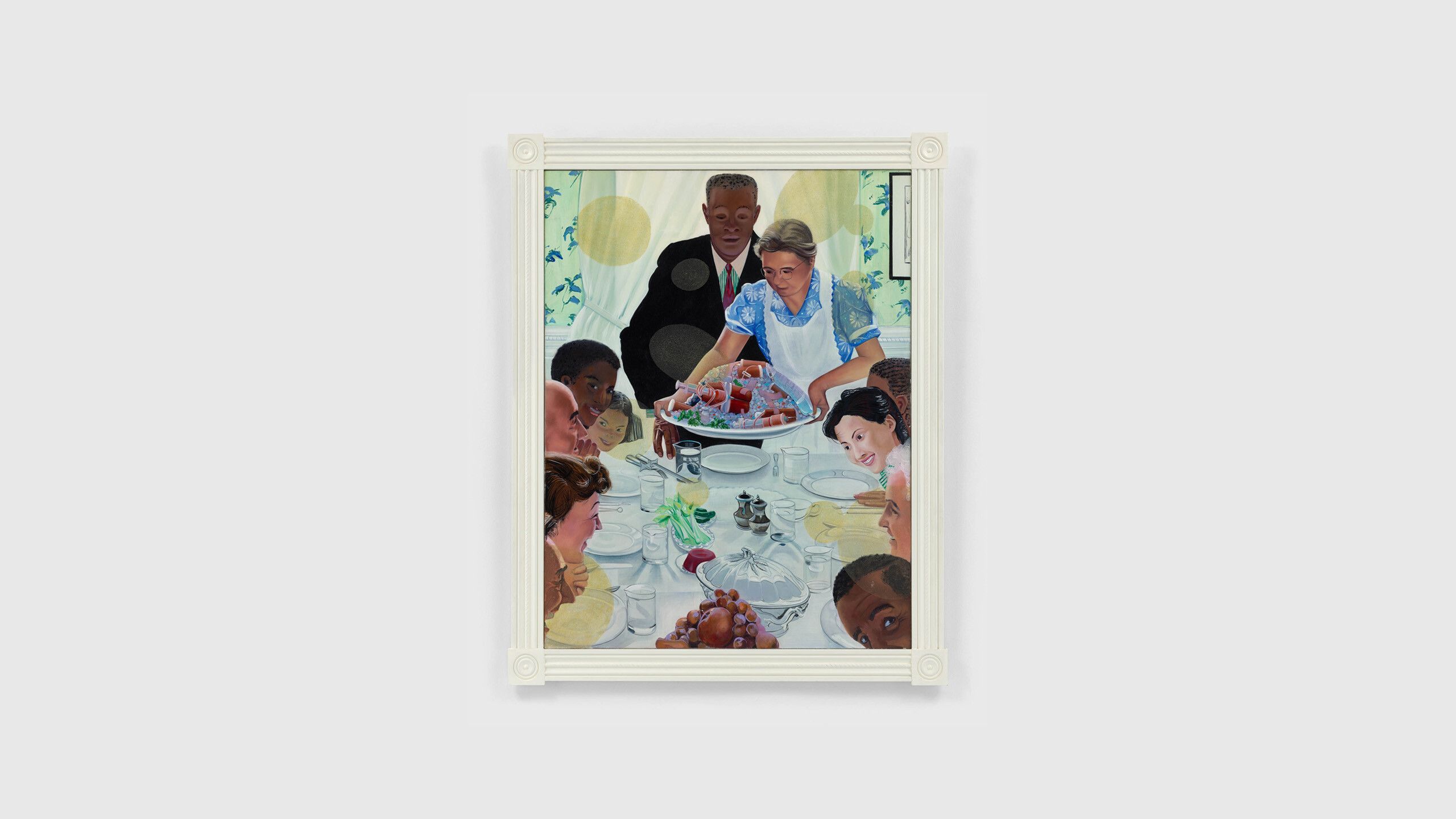 A painting made by Frank Moore in 1994 titled Freedom to Share