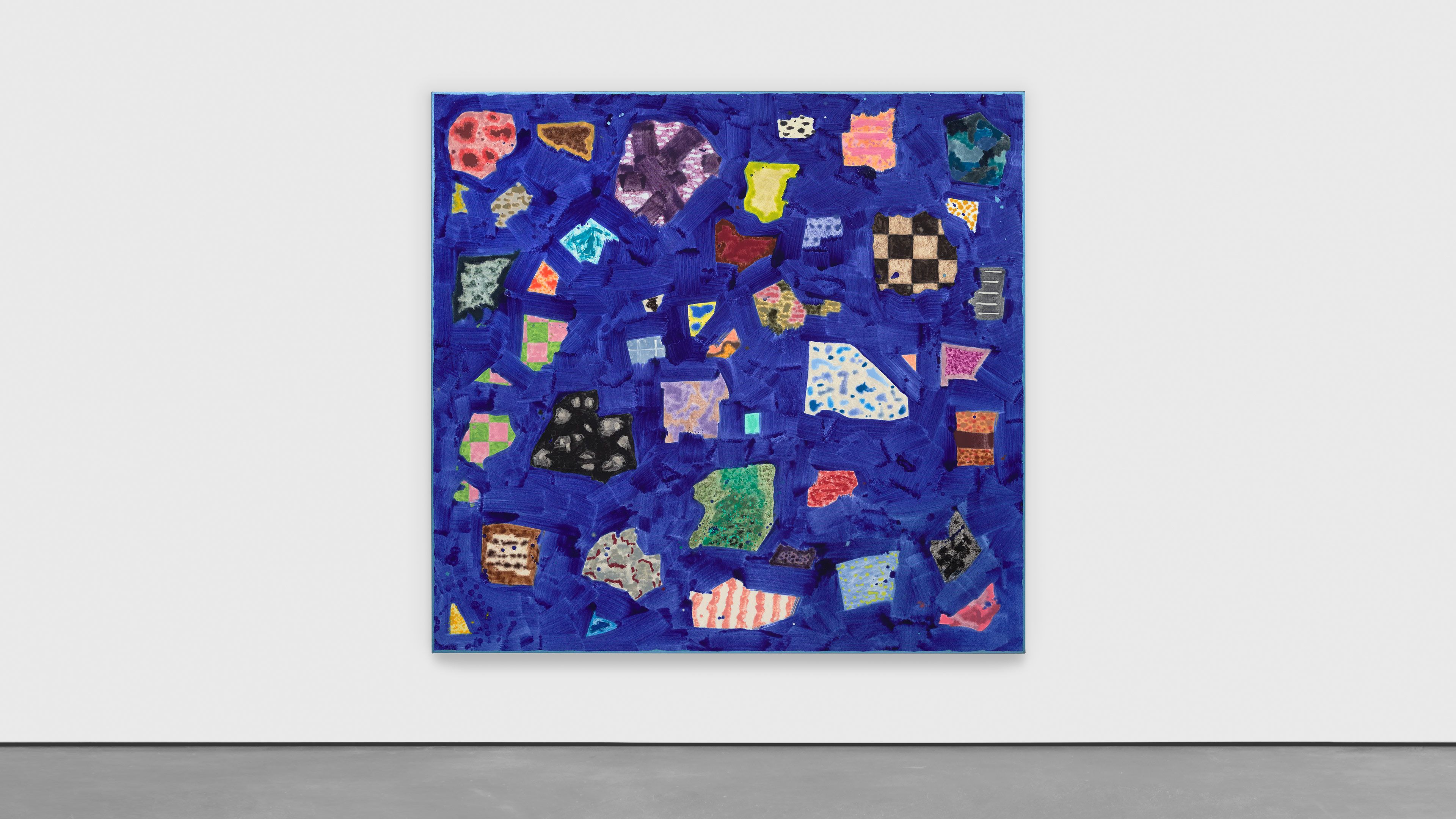 An oil painting on canvas by Rebecca Morris, titled, Untitled (#10-20), dated 2020.