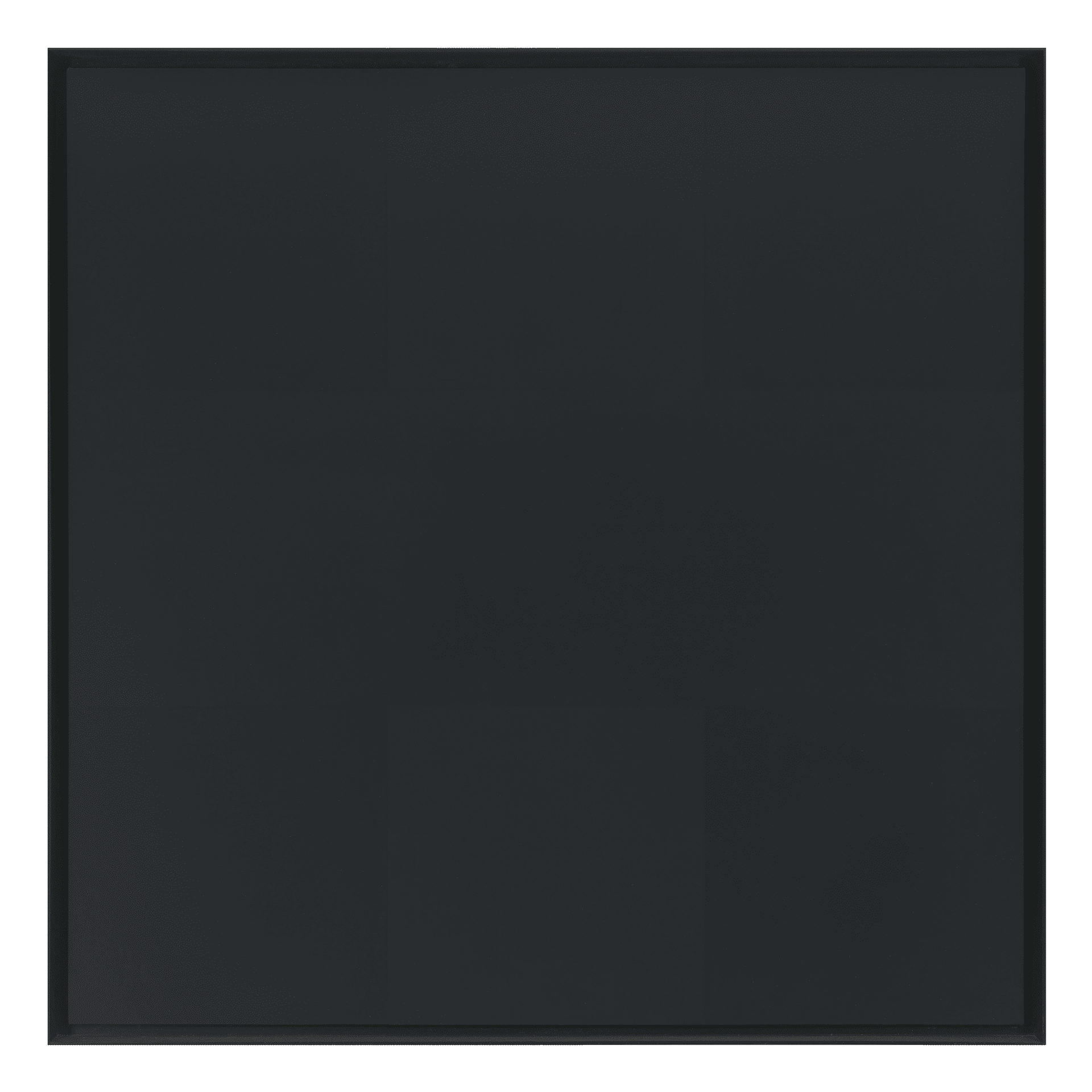 A painting by Ad Reinhardt, titled Abstract Painting, dated 1960 to 1966.
