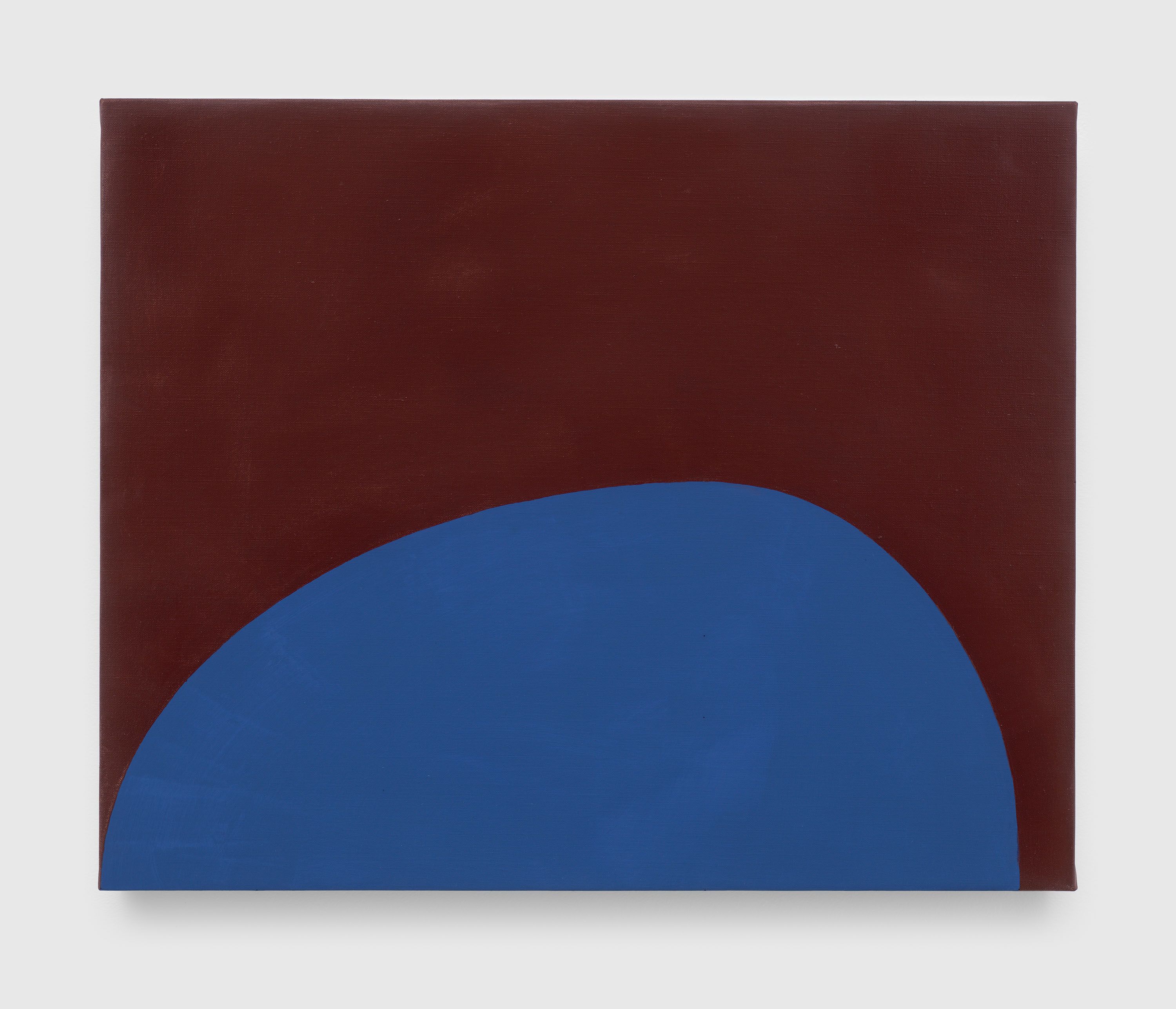 A painting by Suzan Frecon, called untitled (m.b.v. haematite) 2 , 2022 to 2023.