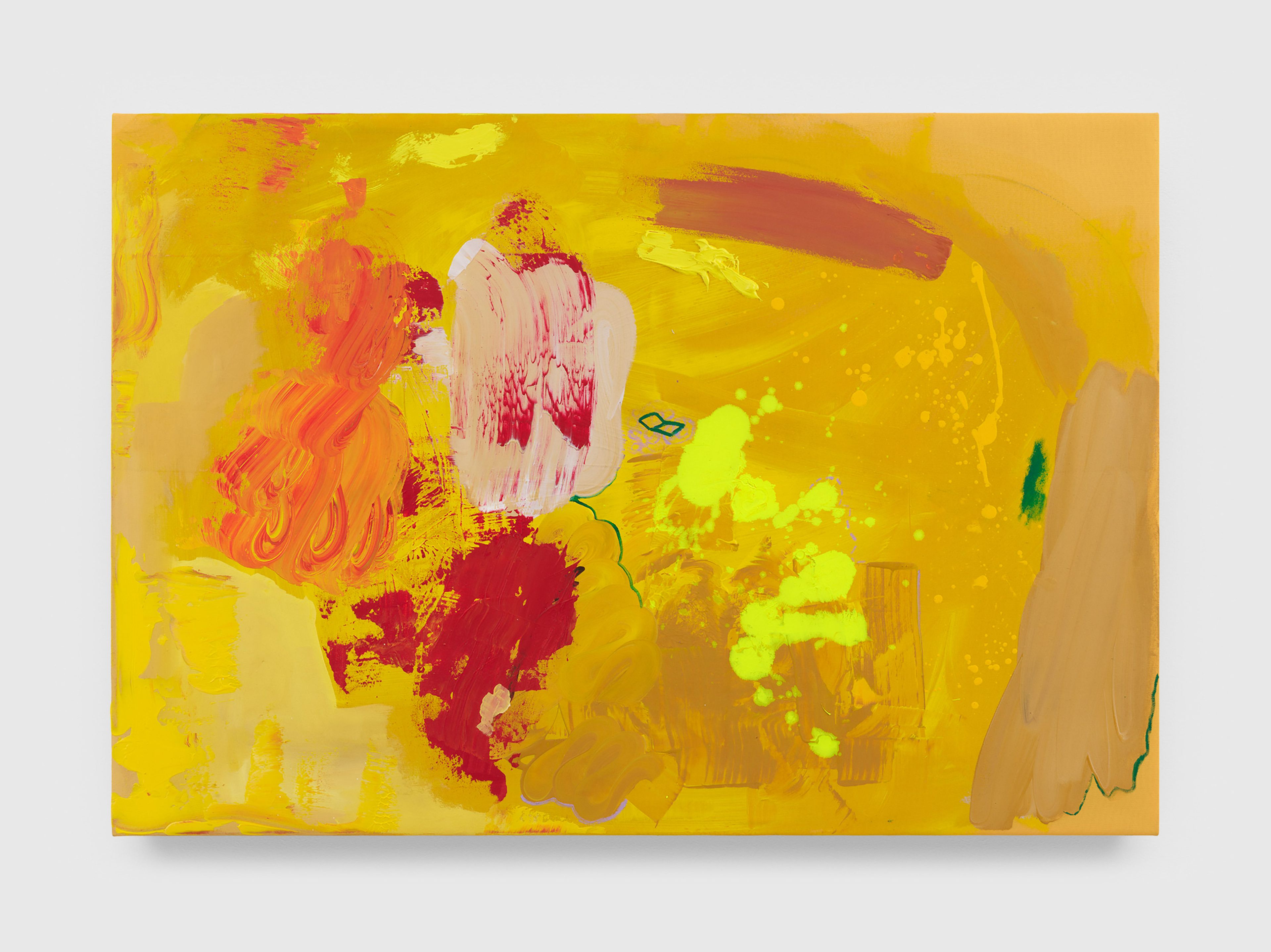 A painting by Walter price, titled I done had some fire fights, Soon as I kick door, I ran through smoke, dated 2021.