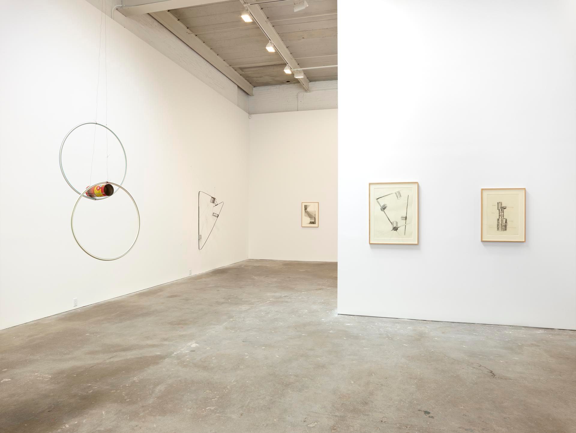 Installation view of the exhibition Al Taylor: Pass the Peas and Can Studys, at David Zwirner in New York, dated 2012.