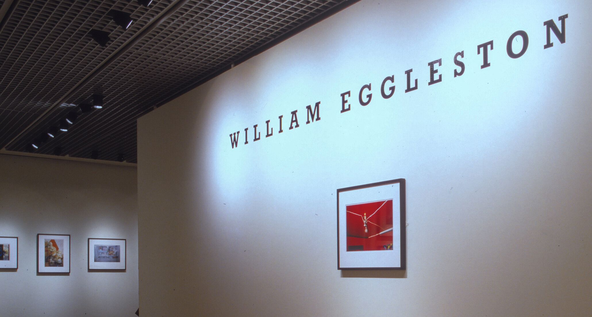 Installation view of a William Eggleston exhibition in Louisiana, 1992