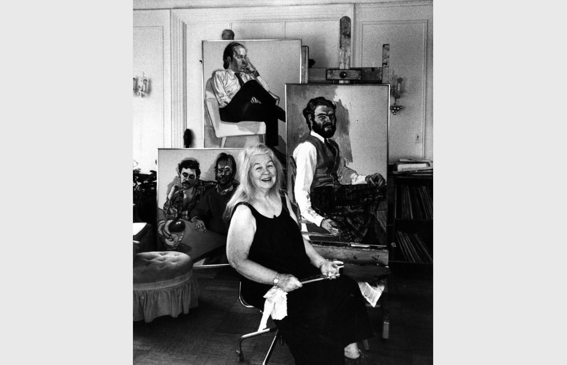  Alice Neel in her New York studio, dated 1979