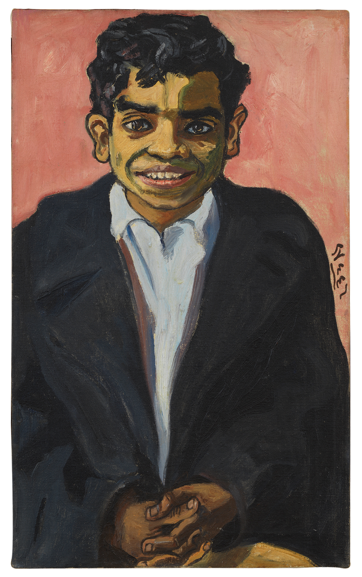 A painting by Alice Neel, titled Georgie Arce, dated 1955.