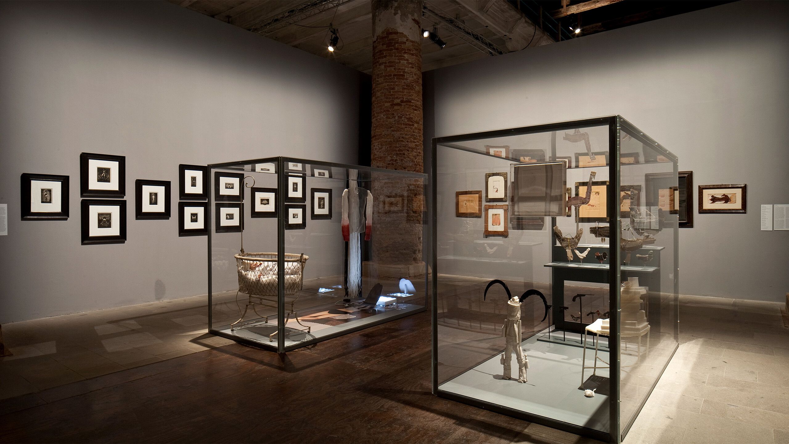 An installation view of The Encyclopedic Palace