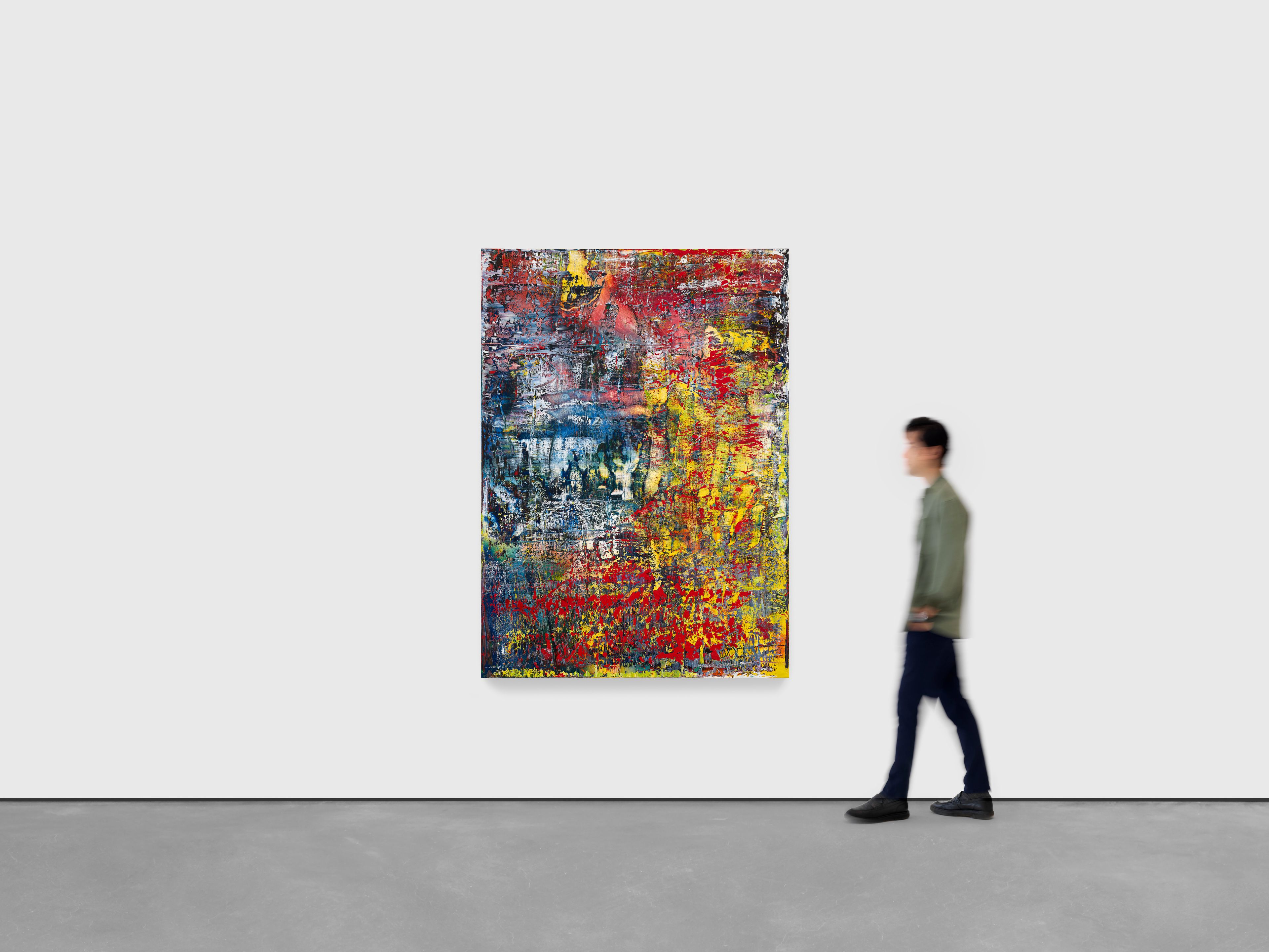 A painting by Gerhard Richter, titled Abstraktes Bild (Abstract Painting), dated 2015.