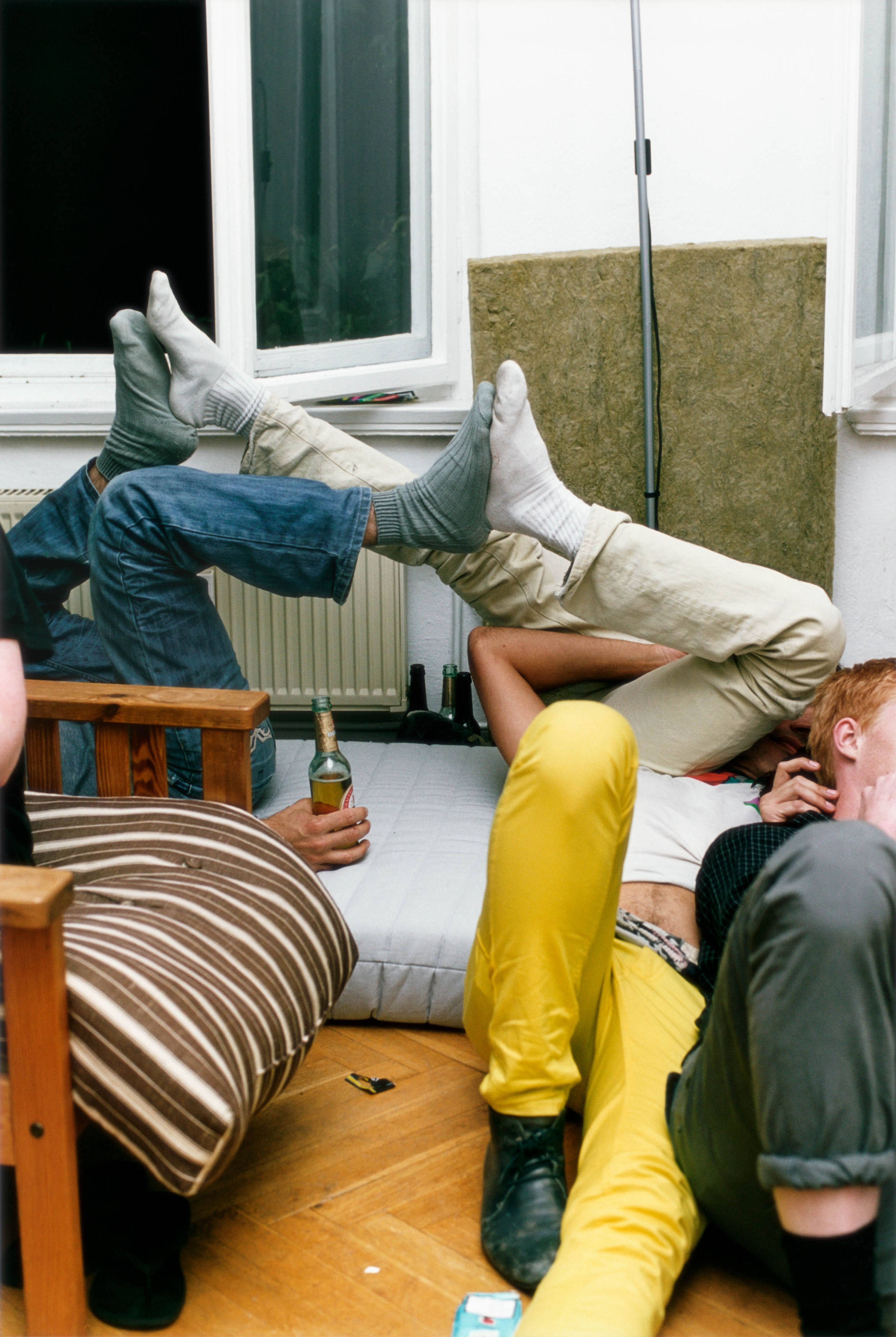 A photograph by Wolfgang Tillmans, titled birthday party, dated 2008.