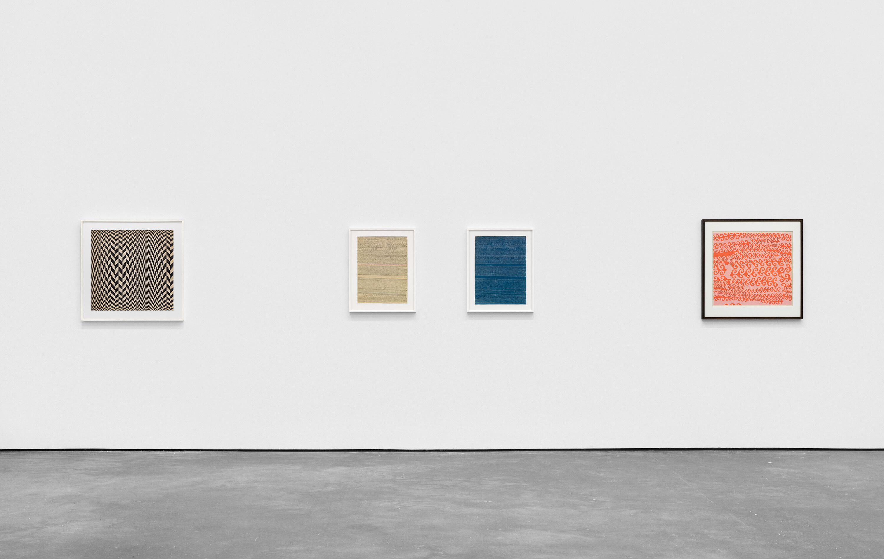 Installation view of the exhibition,  Ruth Asawa: All Is Possible, at David Zwirner in New York, dated 2021.