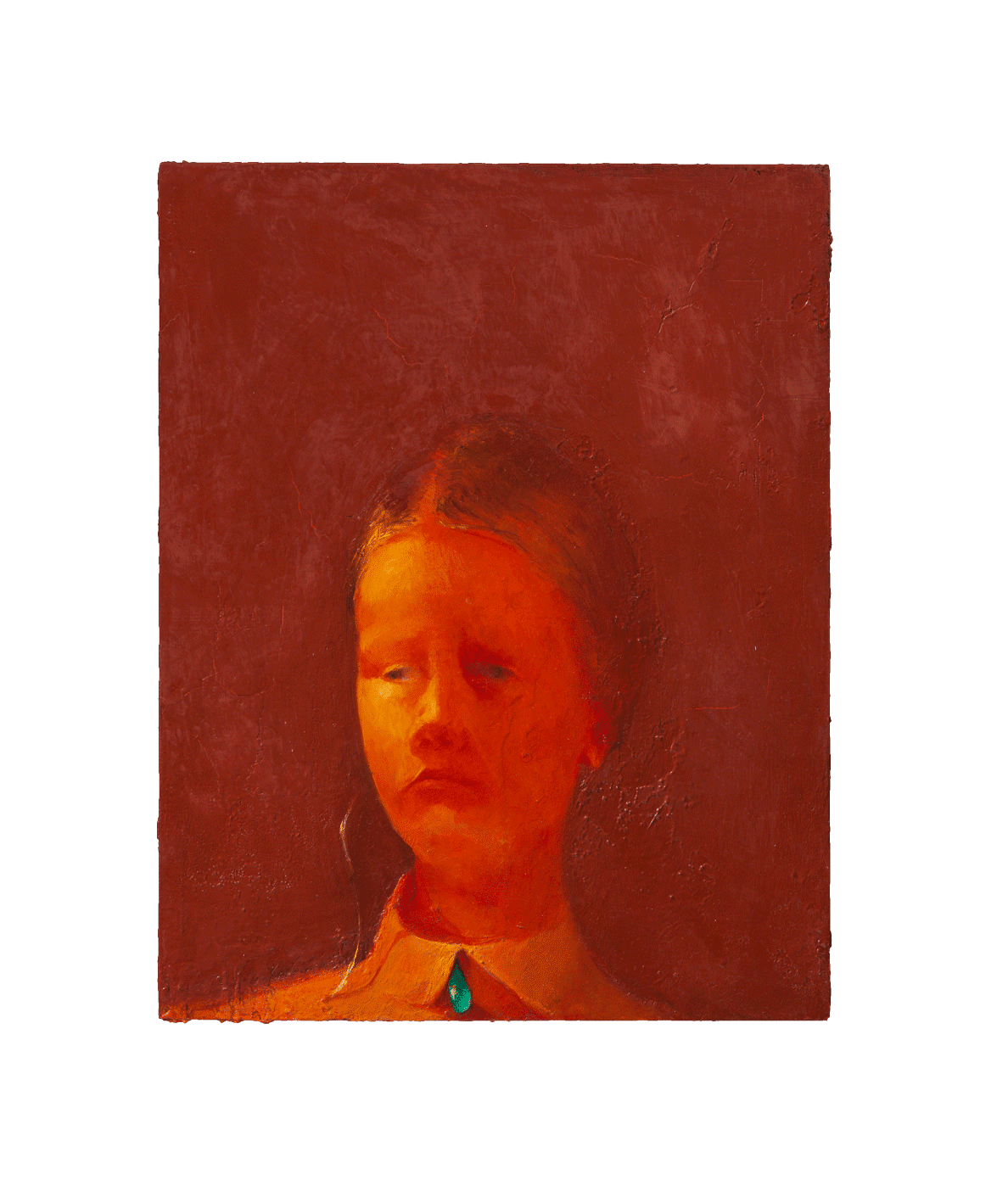 A painting by Lisa Yuskavage, titled Poetess: A Shy Anorexic, dated 1989.