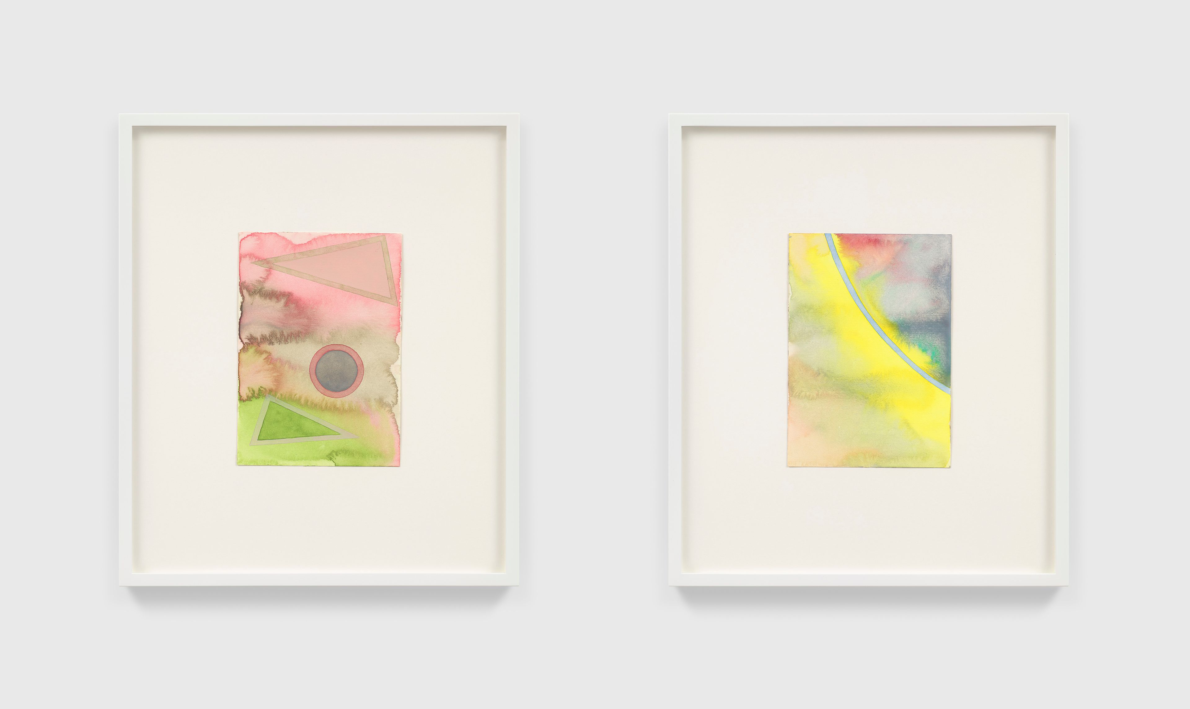 An untitled work on paper by Tomma Abts, dated 2026.