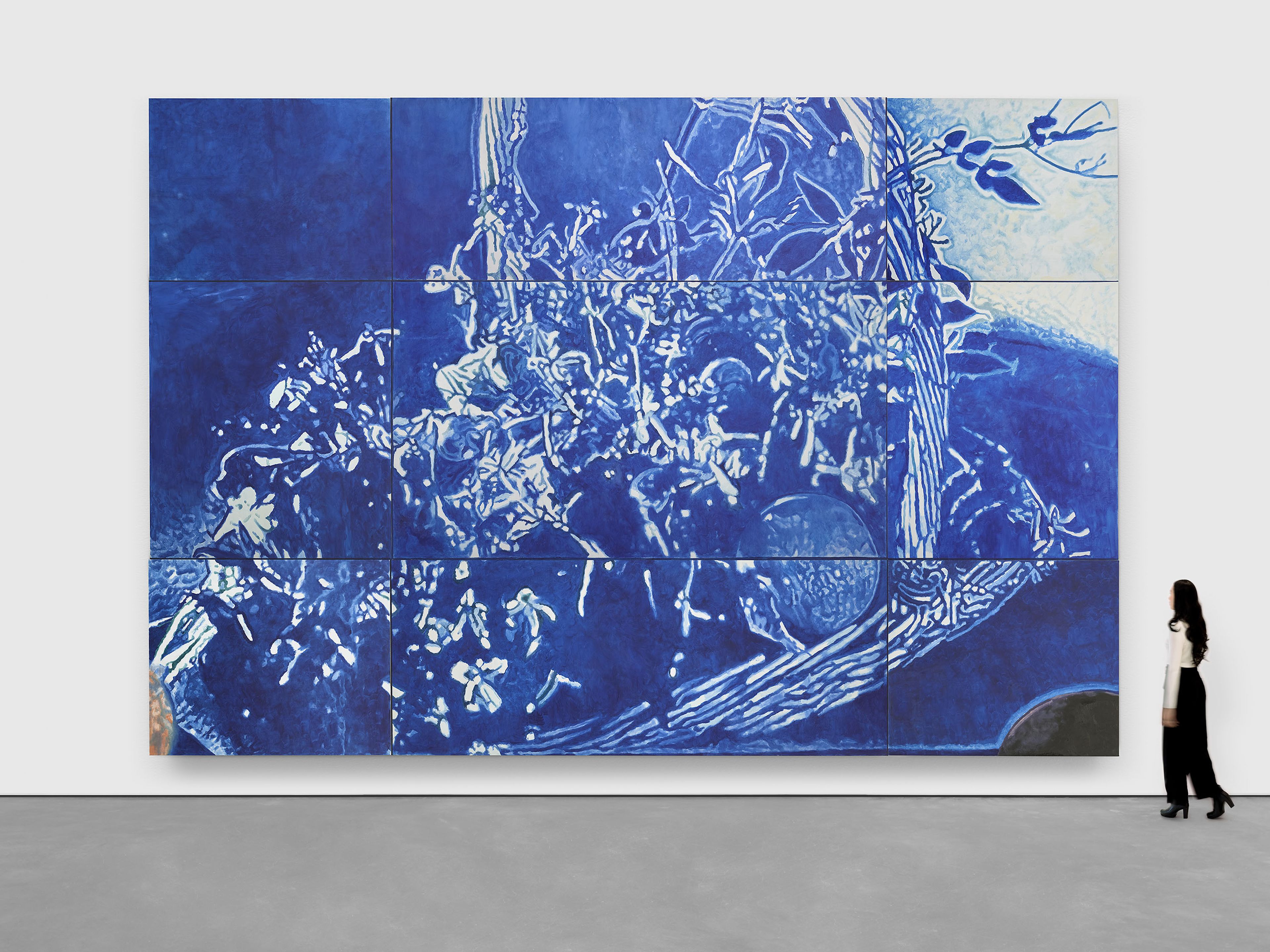 A painting by Luc Tuymans, titled The Fruit Basket, dated 2025.