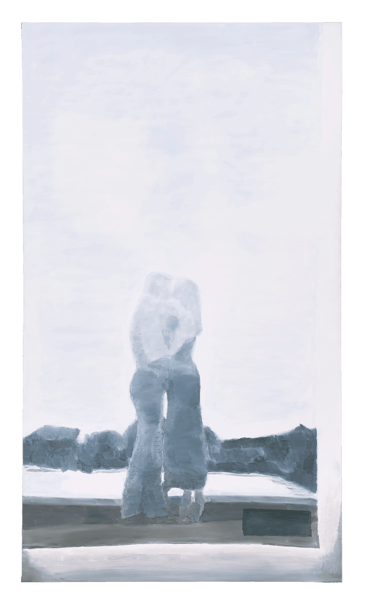 A painting by Luc Tuymans, titled Couple, dated 1998.
