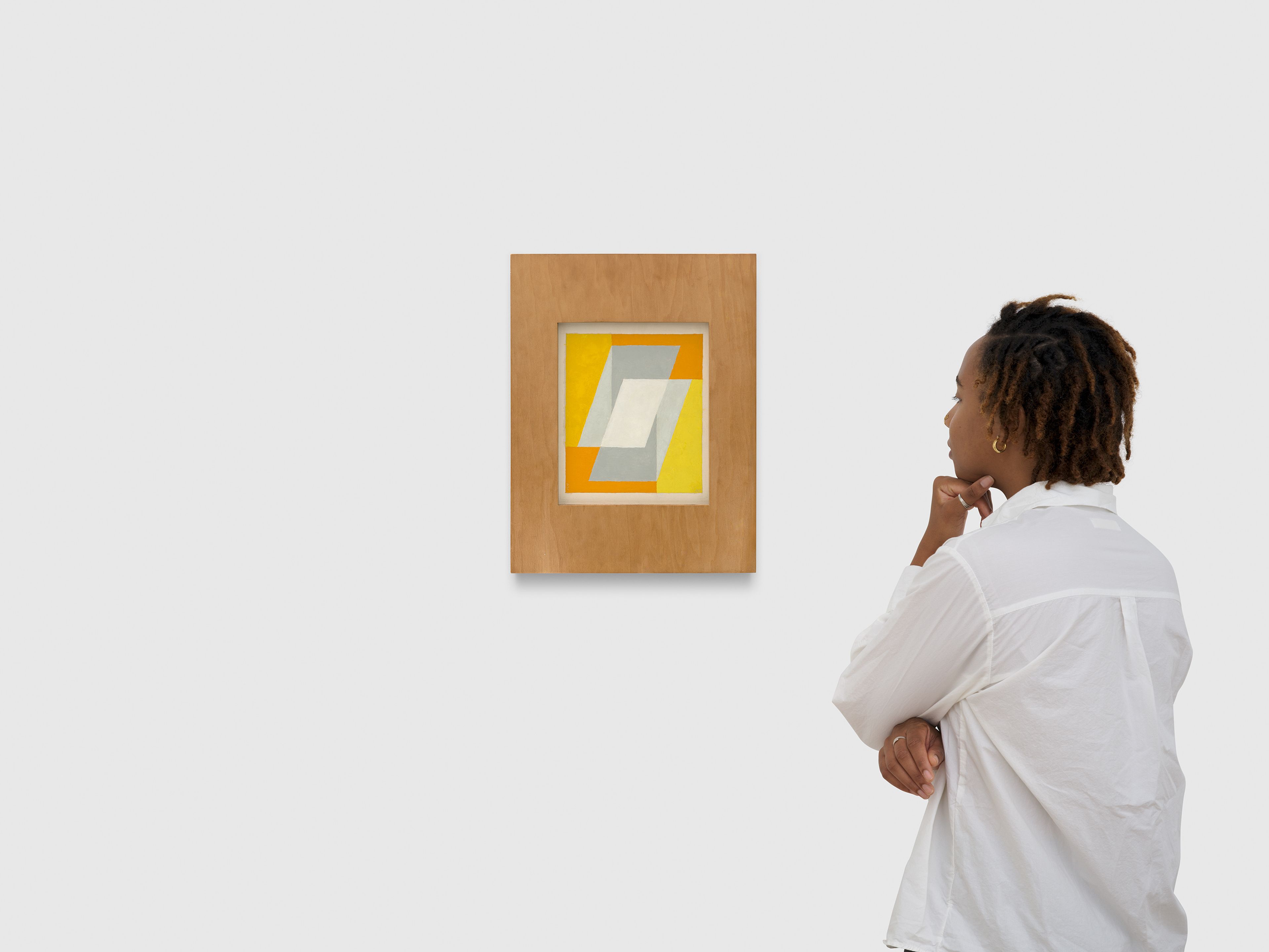 An untitled painting by Josef Albers, dated 1949.