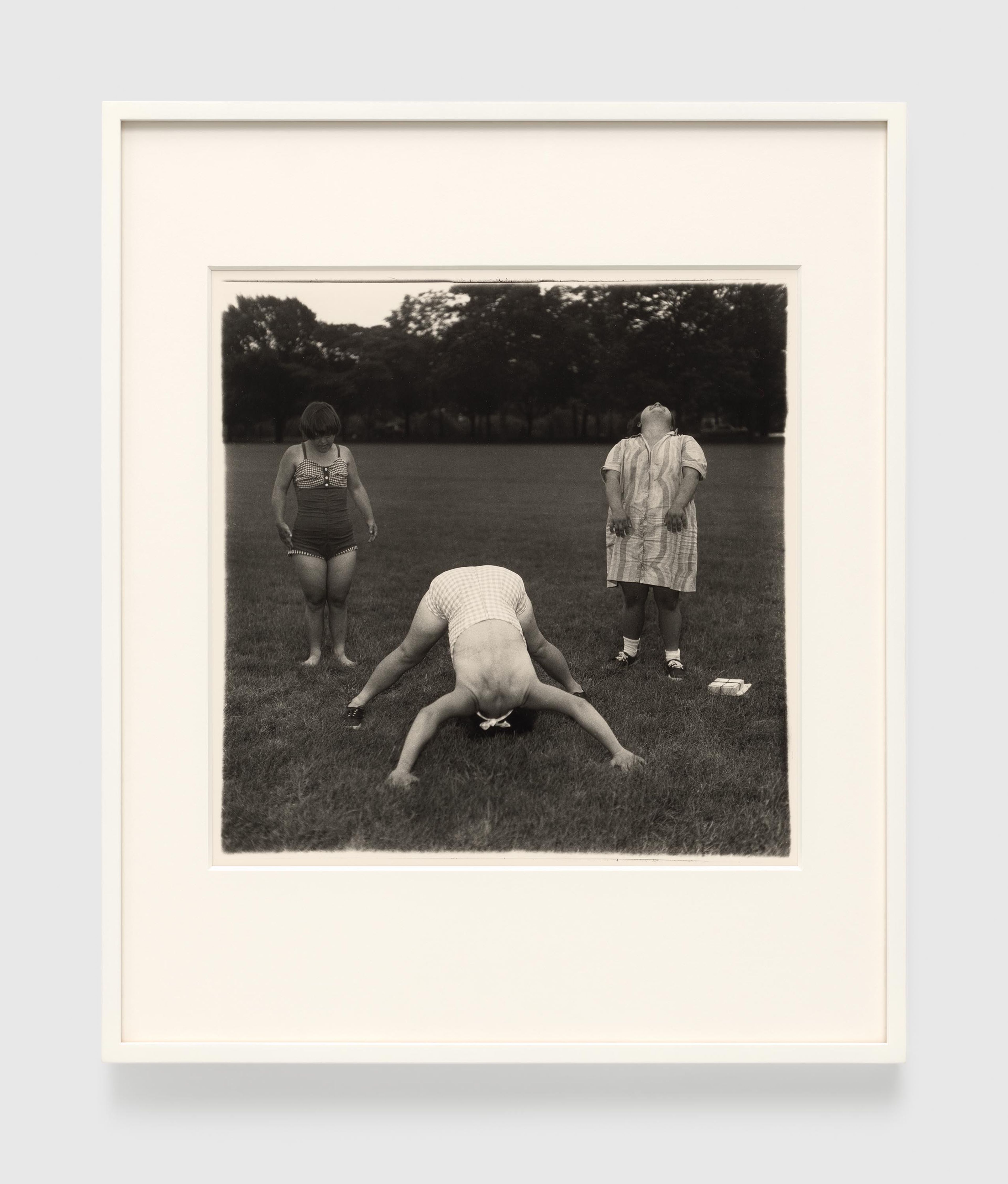 A gelatin silver print by Diane Arbus, titled Untitled (6) 1970-71, dated 1970-1971.