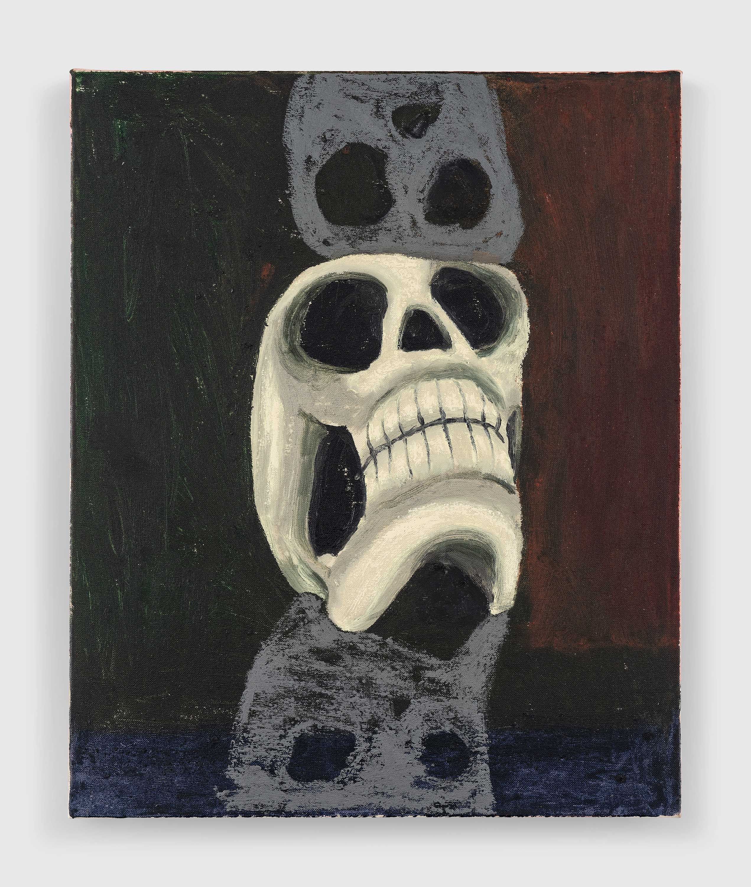 A painting by Mamma Andersson, titled ﻿Döden Döden Döden, dated 2023.