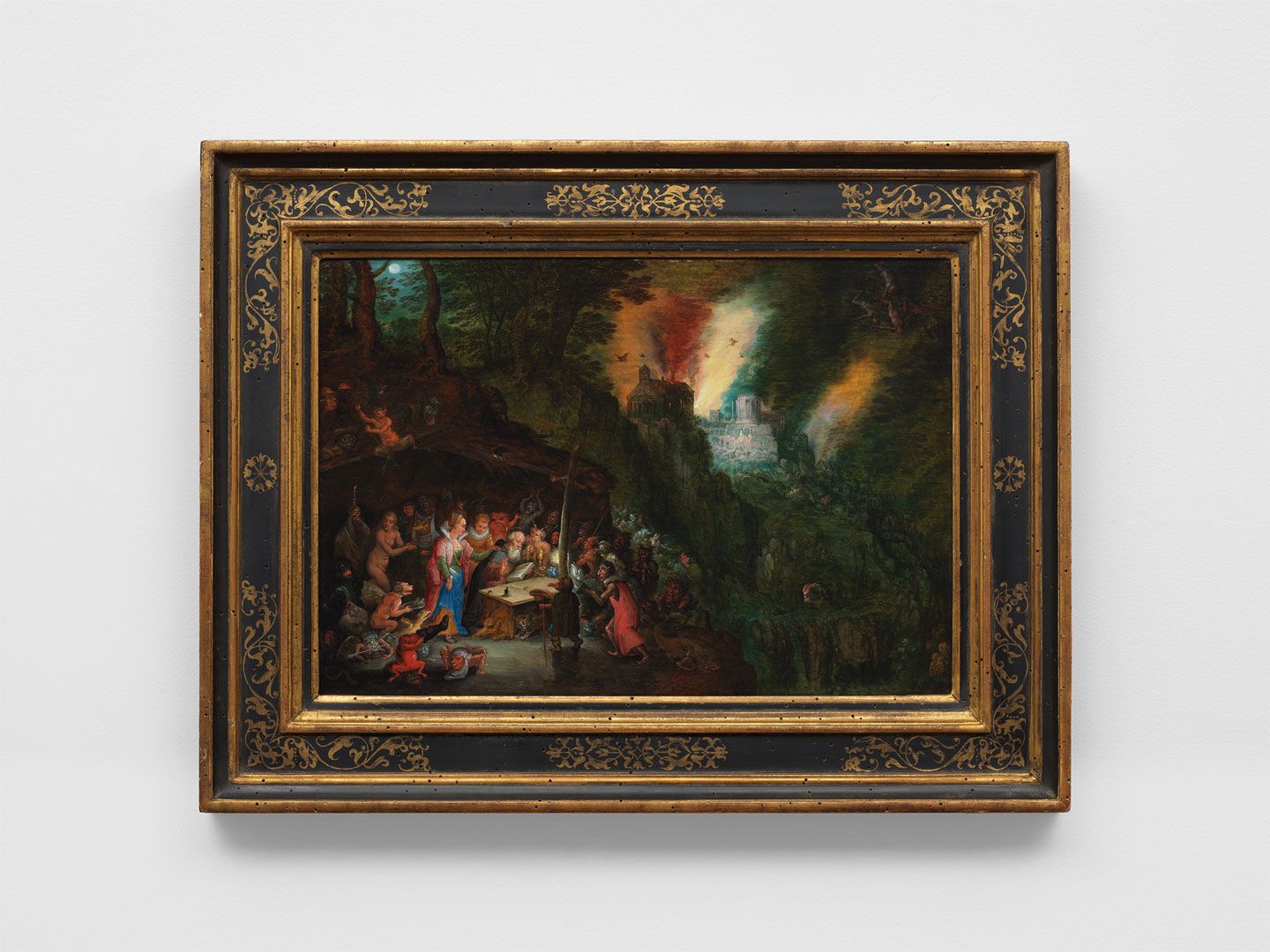 A painting by Jan Brueghel the Younger, titled The Temptation of Saint Anthony, not dated.