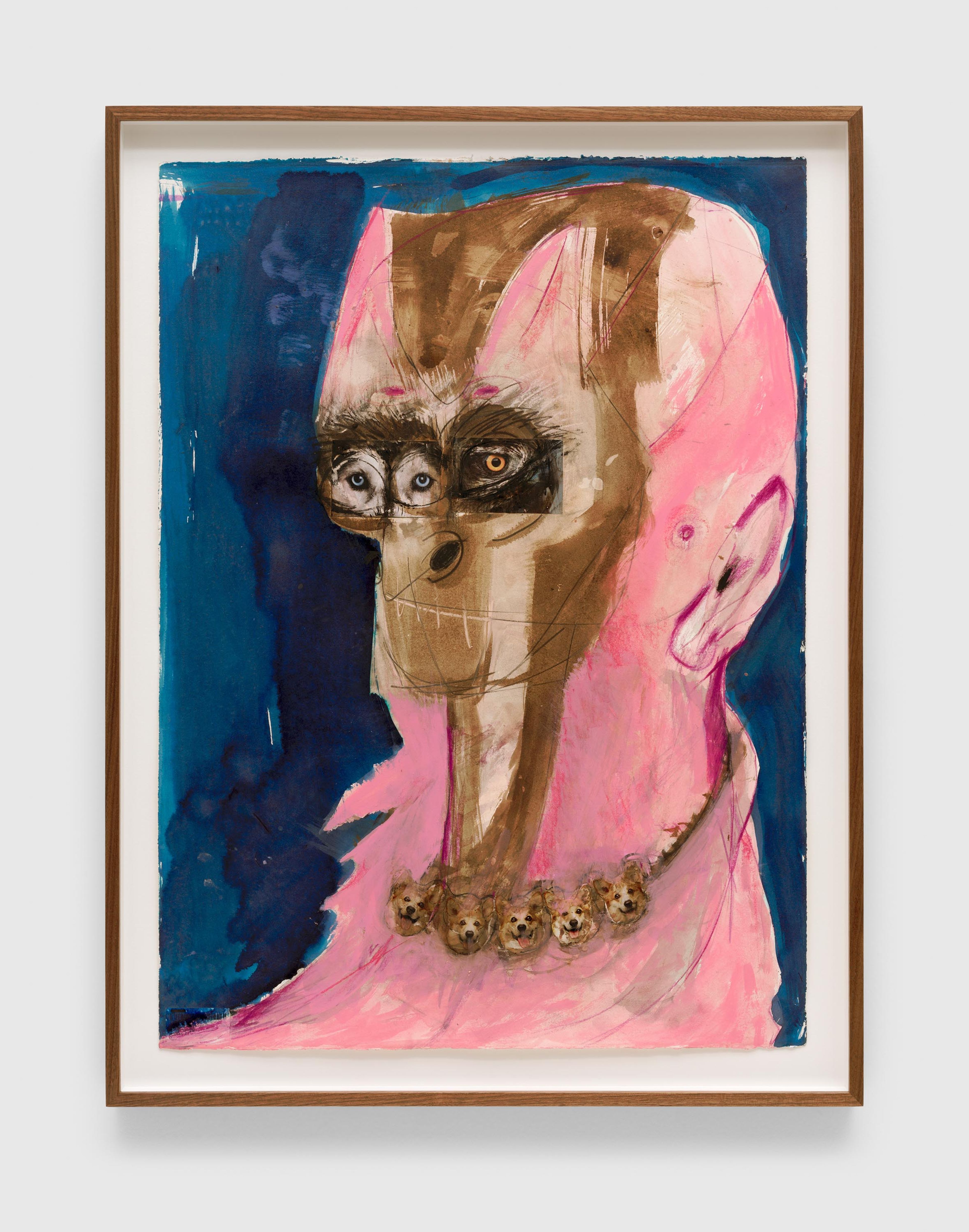A work on paper by Huma Bhabha, called Untitled, dated 2023.