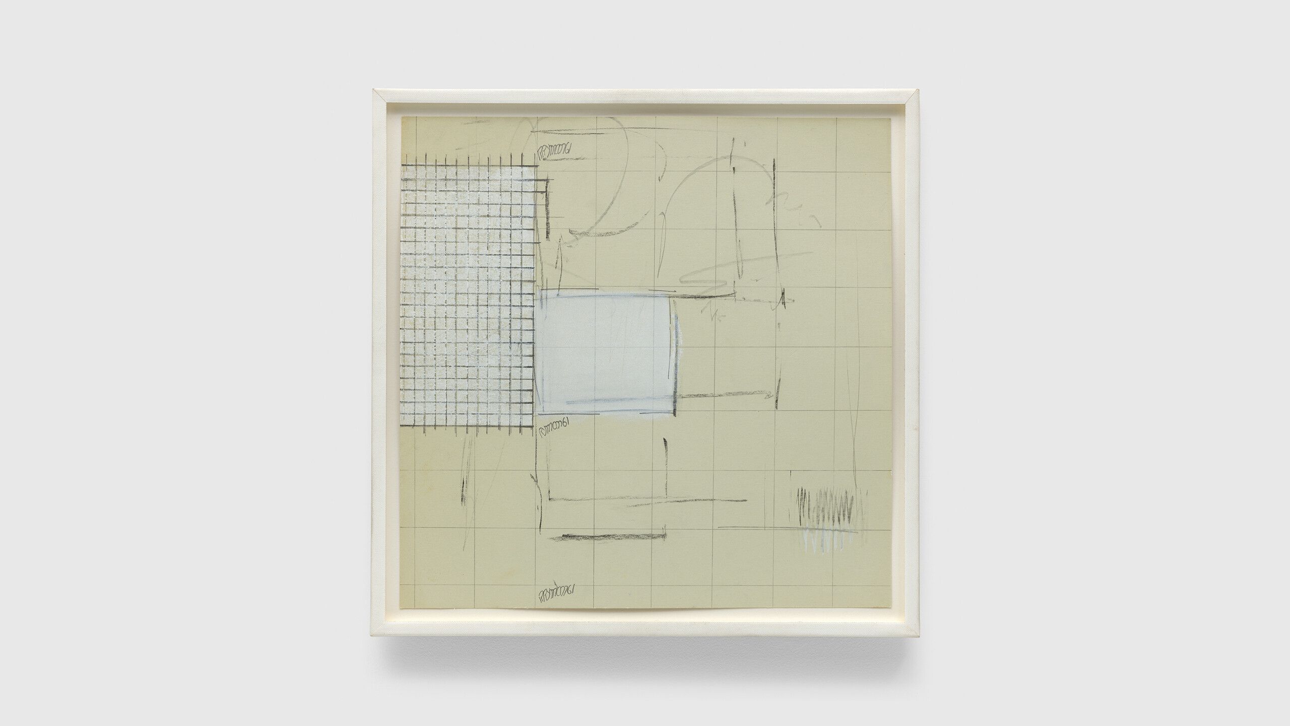 An artwork by Robert Ryman called Untitled, circa 1961 copyright 2023