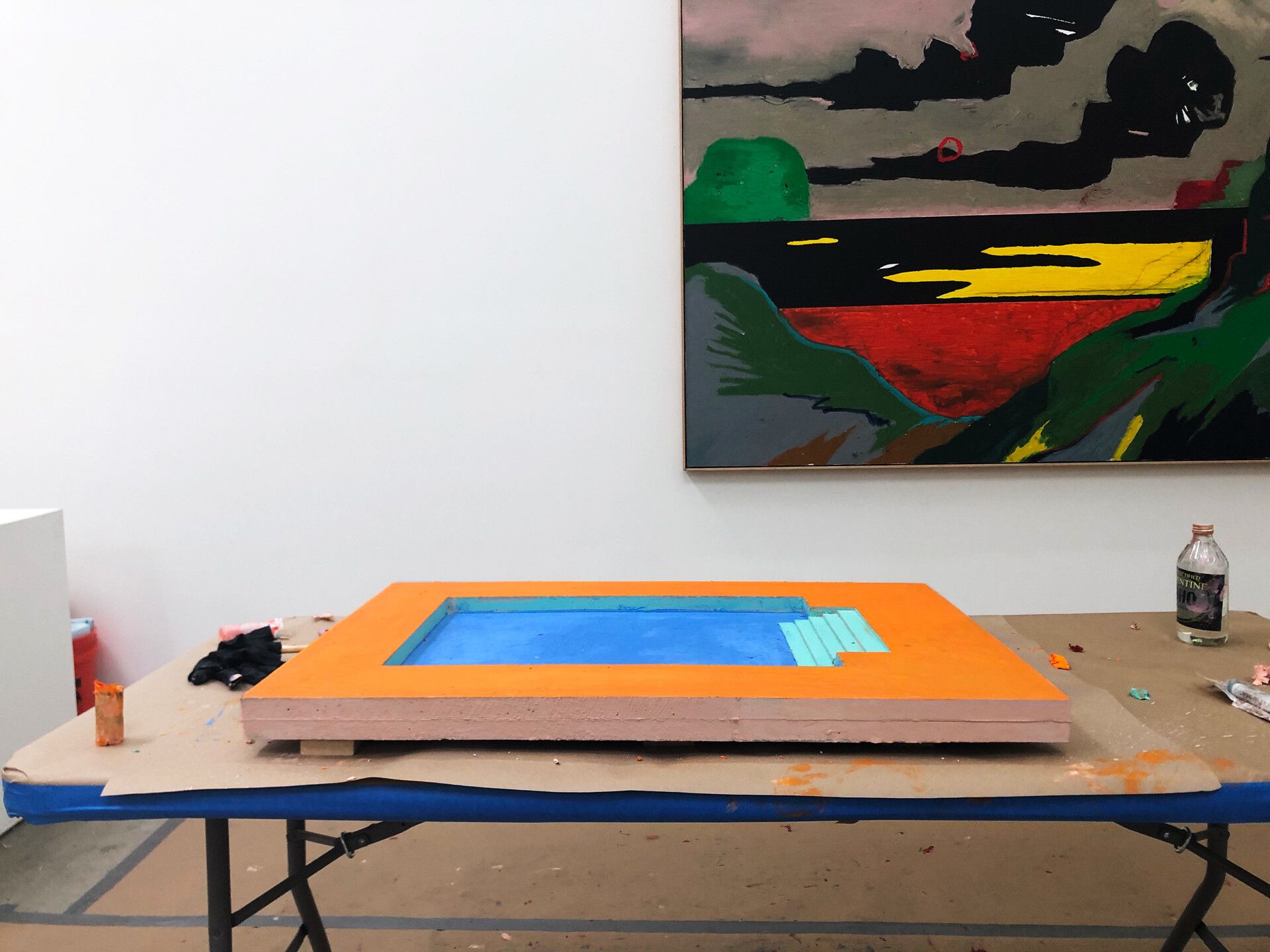 Works in progress in Harold Ancart's studio.