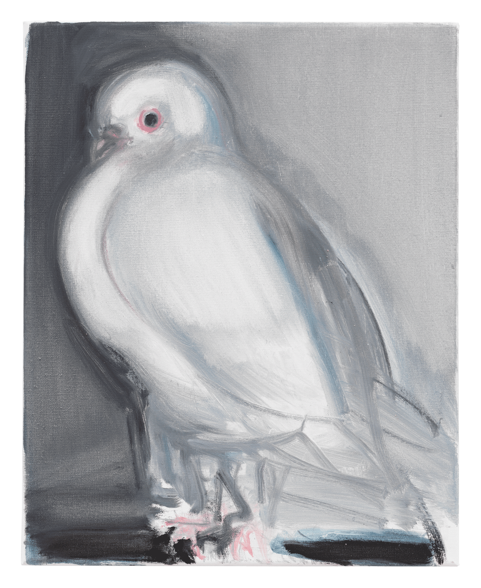 A painting by Marlene Dumas, titled Dove, dated 2018.