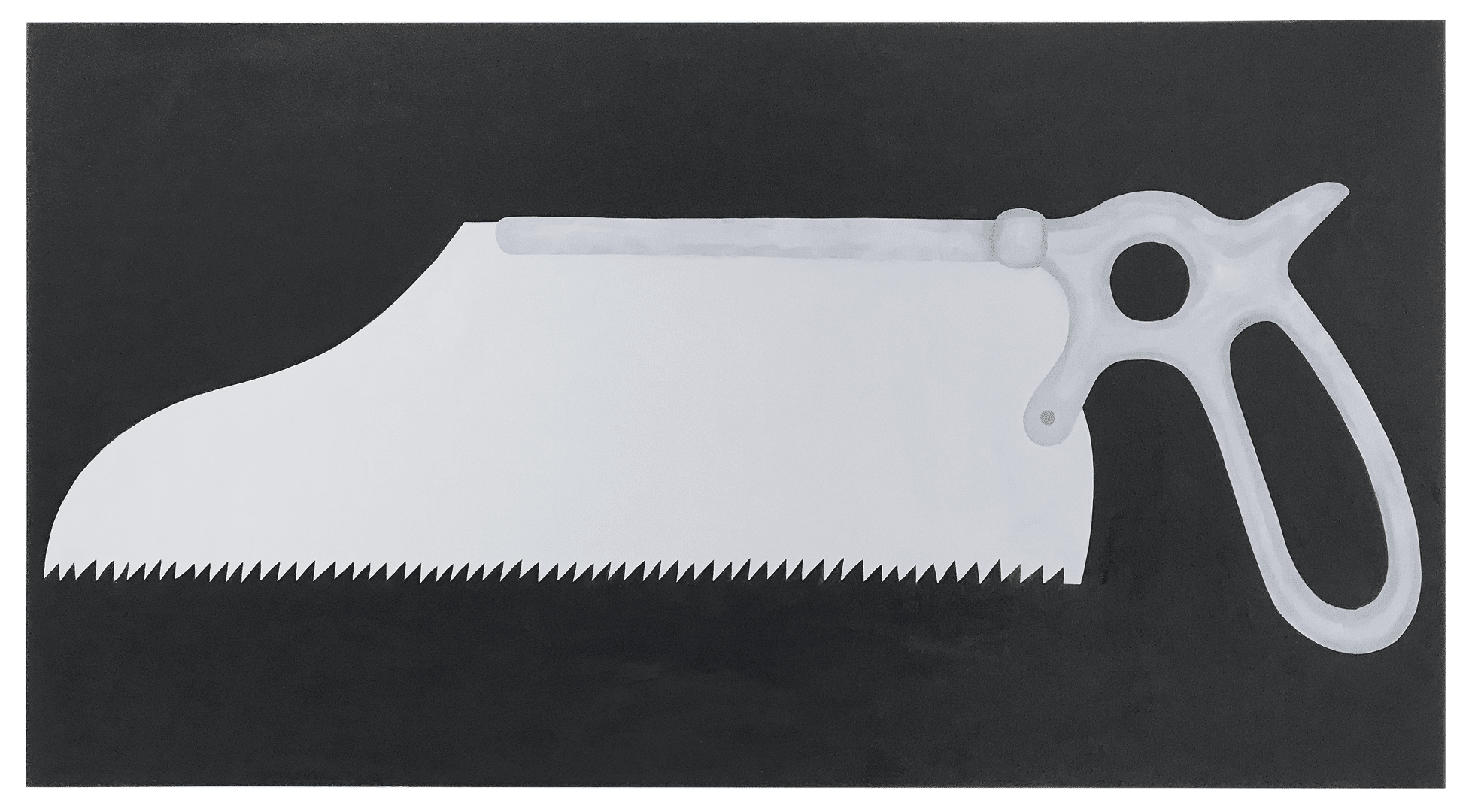A painting by Raphaela Simon titled Knochensäge (Bone Saw), dated 2020.