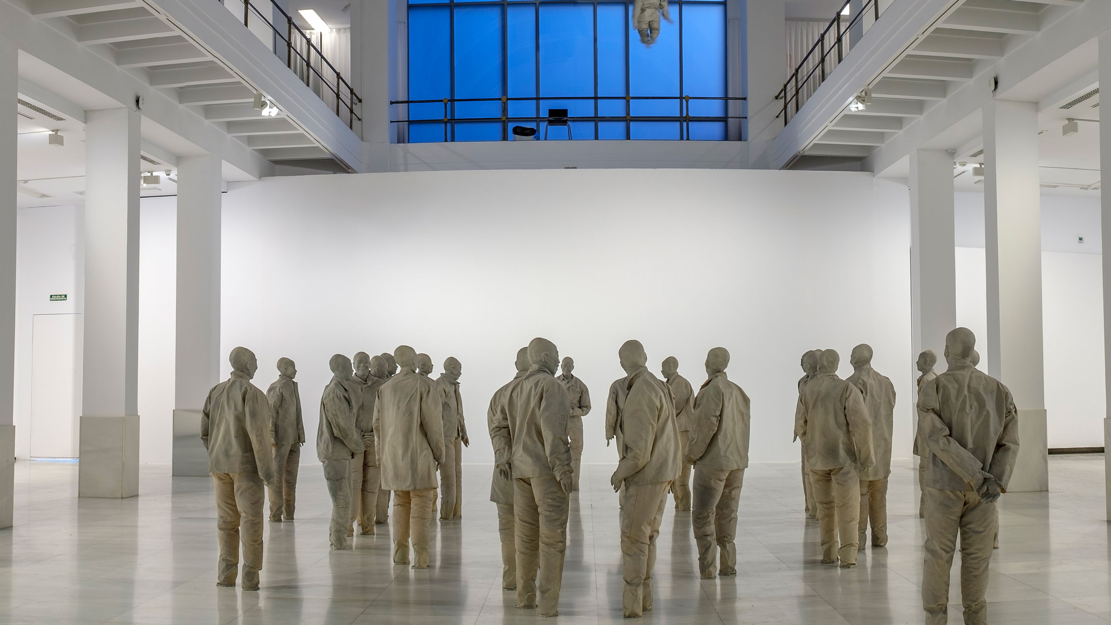 Installation view of Juan Muñoz: Everything I See Will Outlive Me, Sala Alcalá 3, 2023