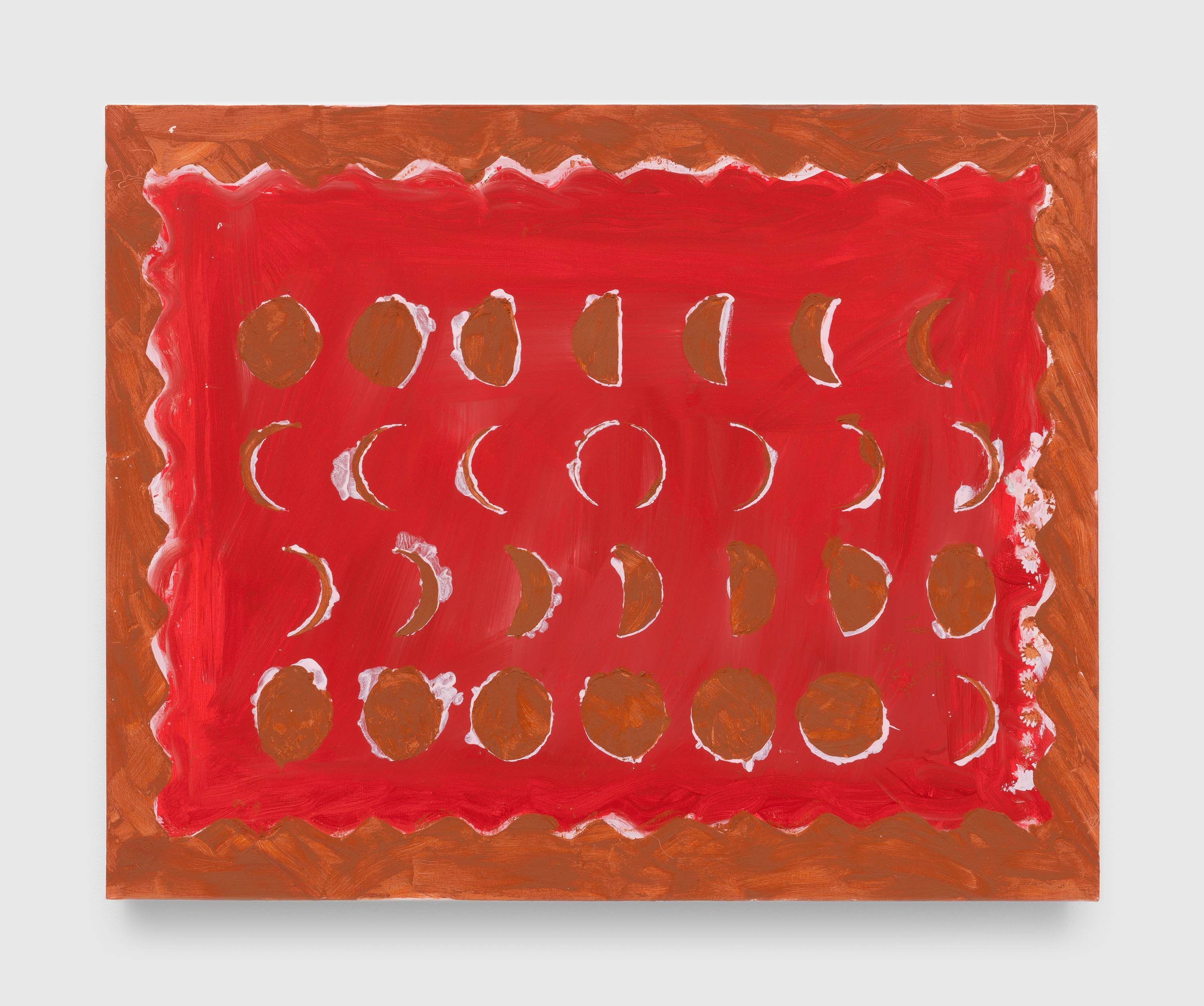 A painting by Josh Smith, titled Moon Cycle, dated 2023.