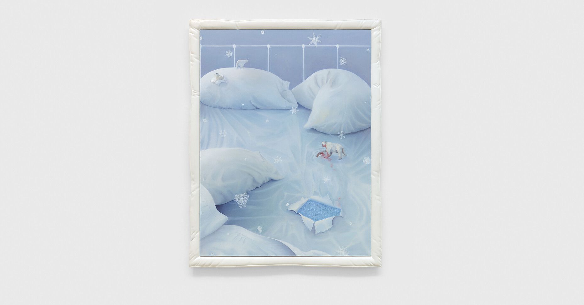 A painting by Frank Moore, titled Lullaby II, dated 1997.