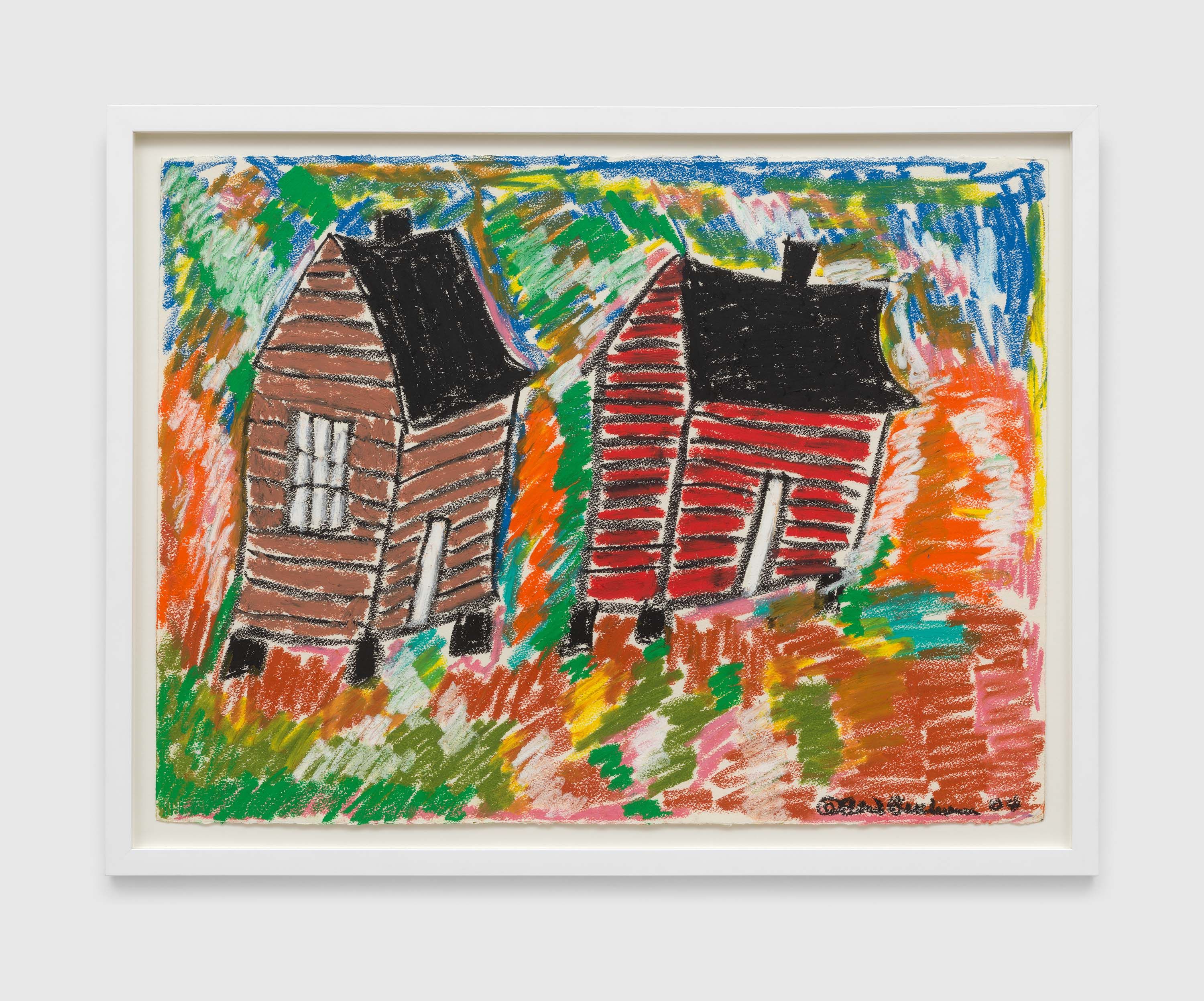 A work on paper by Beverly Buchanan, titled Leaning into Summer, dated 2004.