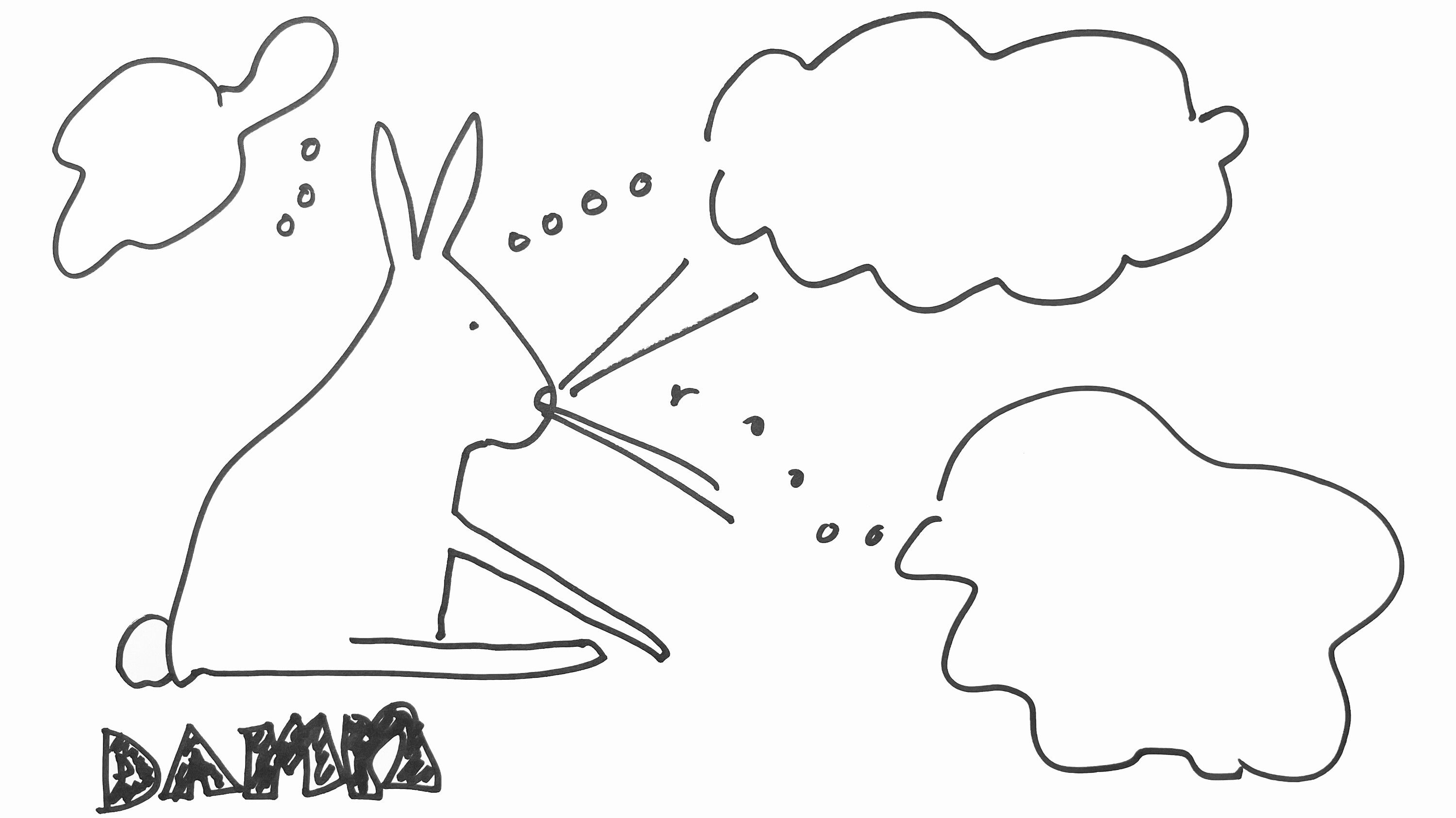 A drawing by Sarah Michelson, dated 2024