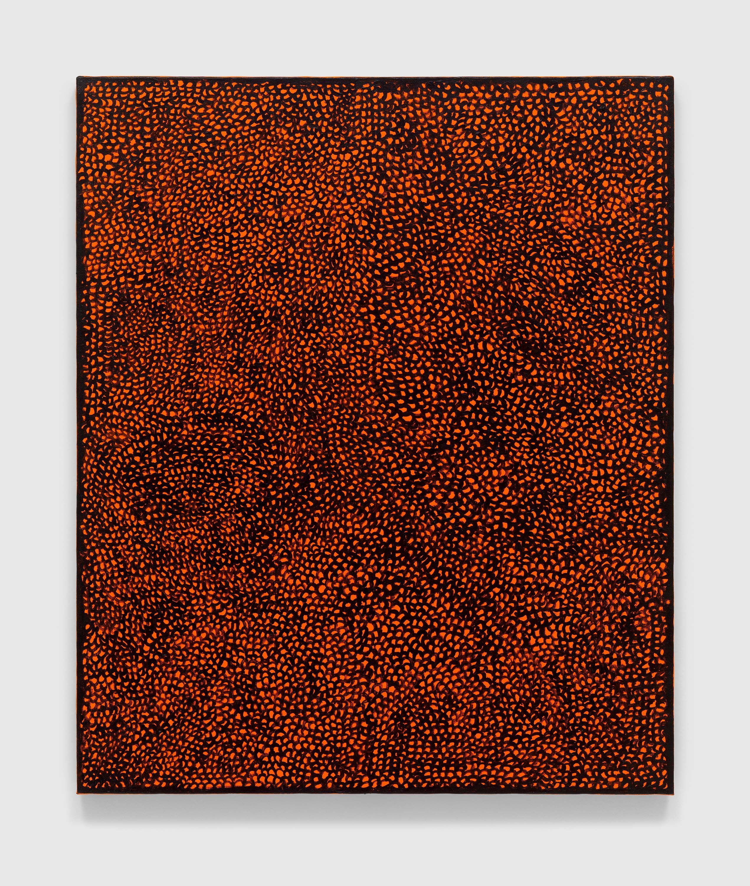 A painting by Yayoi Kusama, titled ﻿EVERY DAY I PRAY FOR LOVE, dated 2022.