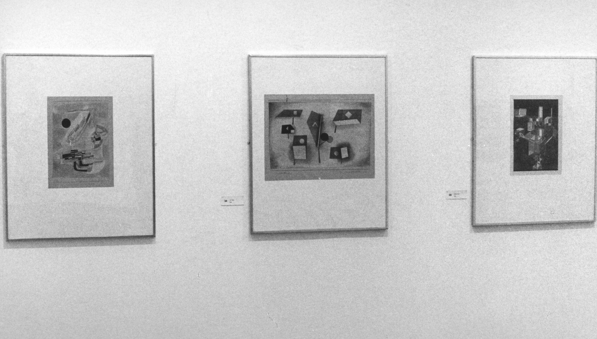 Installation view of Paul Klee’s physiognomische Genesis (Physiognomic genesis) (1929), on view in Paul Klee: The Last Years, Hayward Gallery, London, 1974–1975