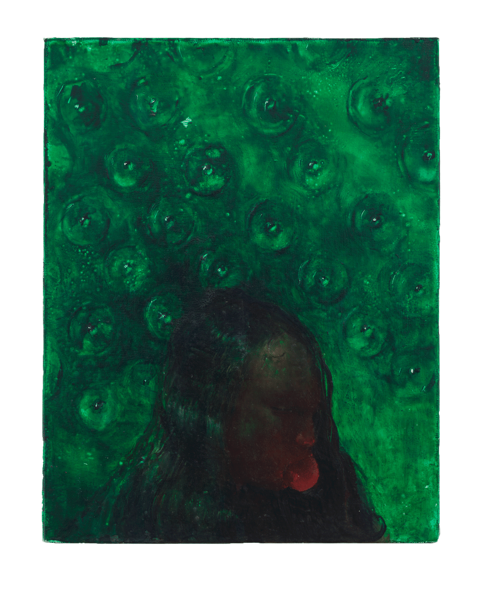A painting by Lisa Yuskavage, titled Week of Sundays, dated 1989.
