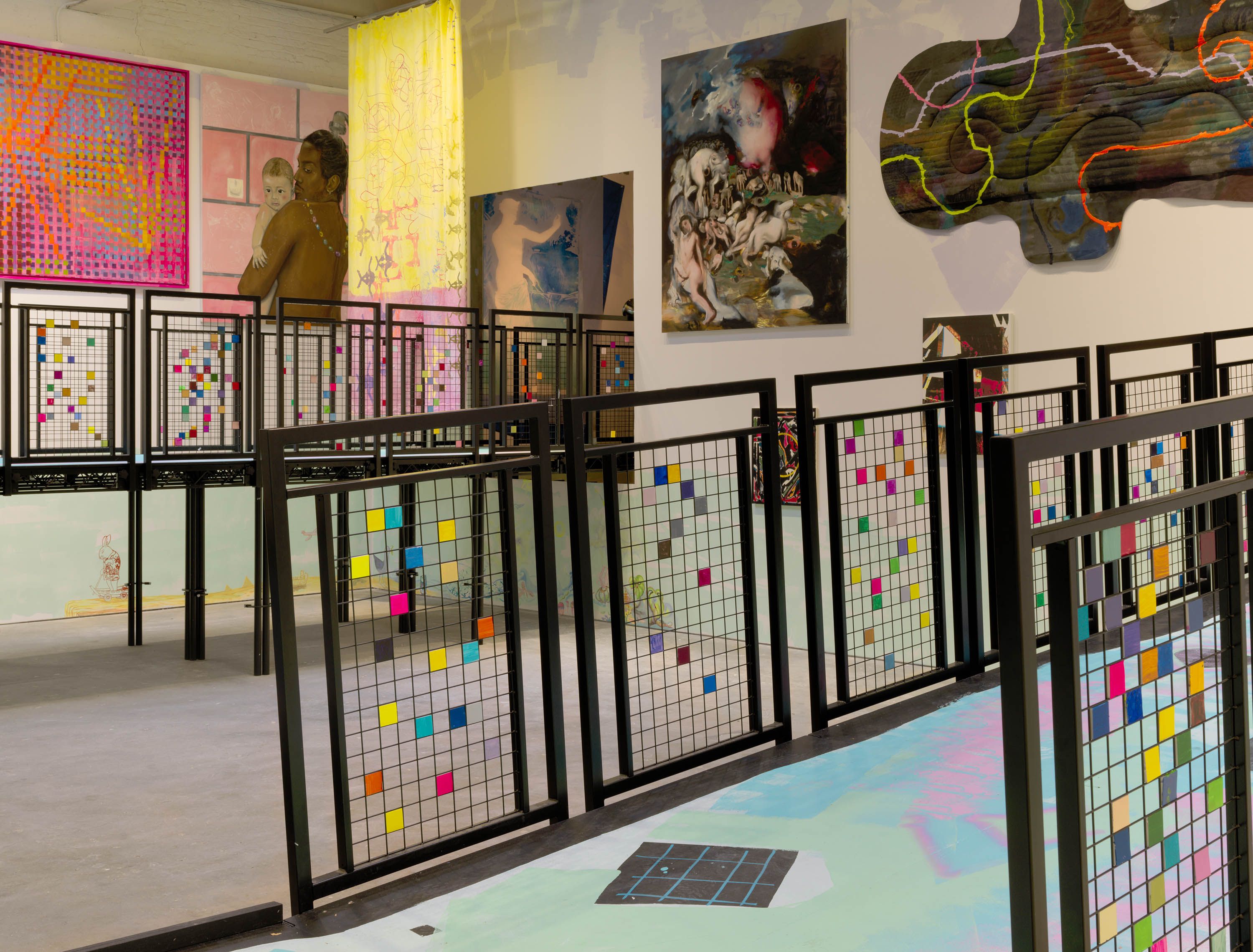 Install View of A Maze Zanine, Amaze Zaning, A-Mezzaning, Meza-9