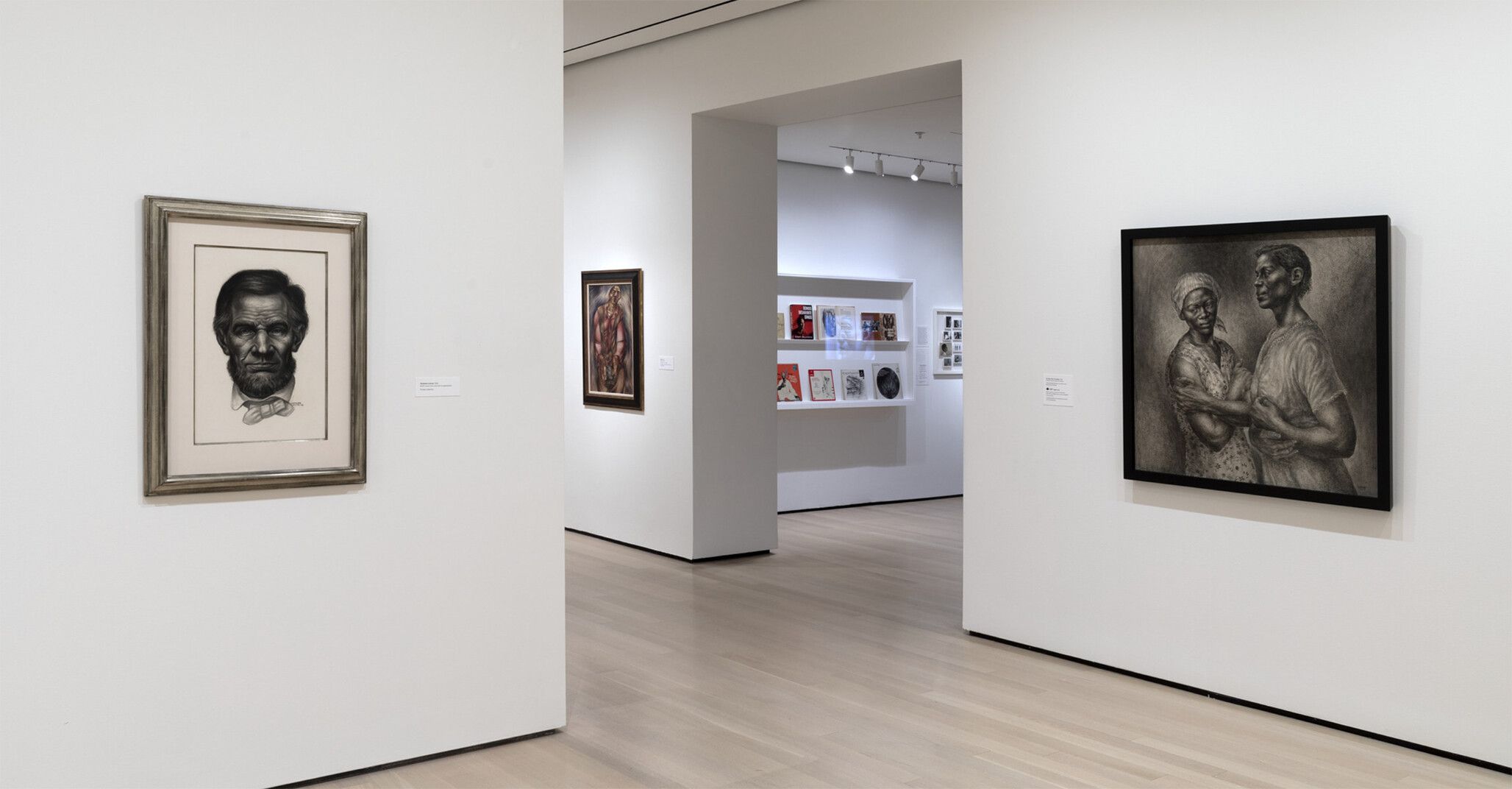 Installation view, Charles White: A Retrospective, Museum of Modern Art, New York, 2018