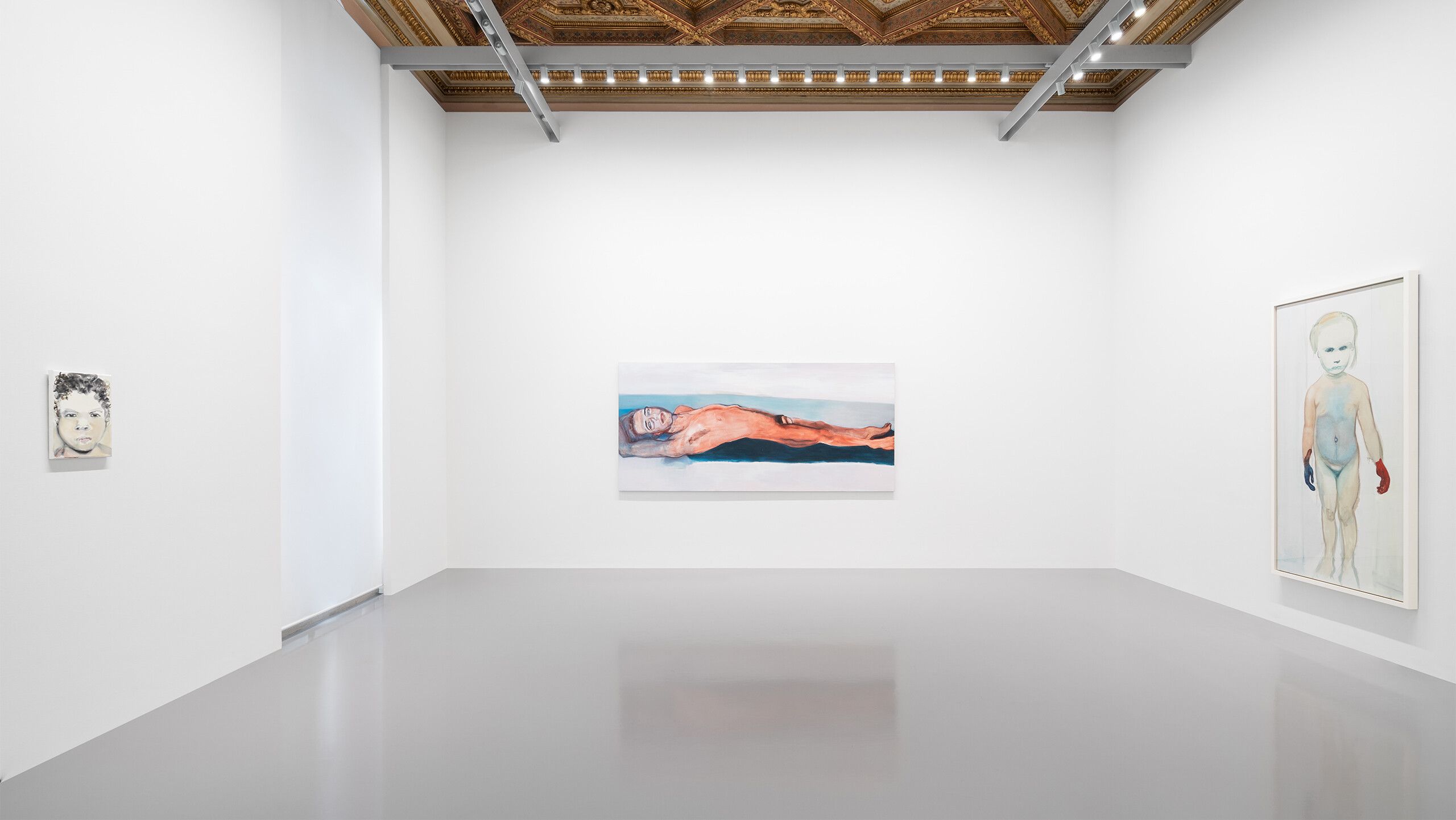 An Installation view, Marlene Dumas: open-end, Palazzo Grassi, Venice, 2022. Photo by Marco Cappelletti and Filippo Rossi. © Palazzo Grassi. © Marlene Dumas