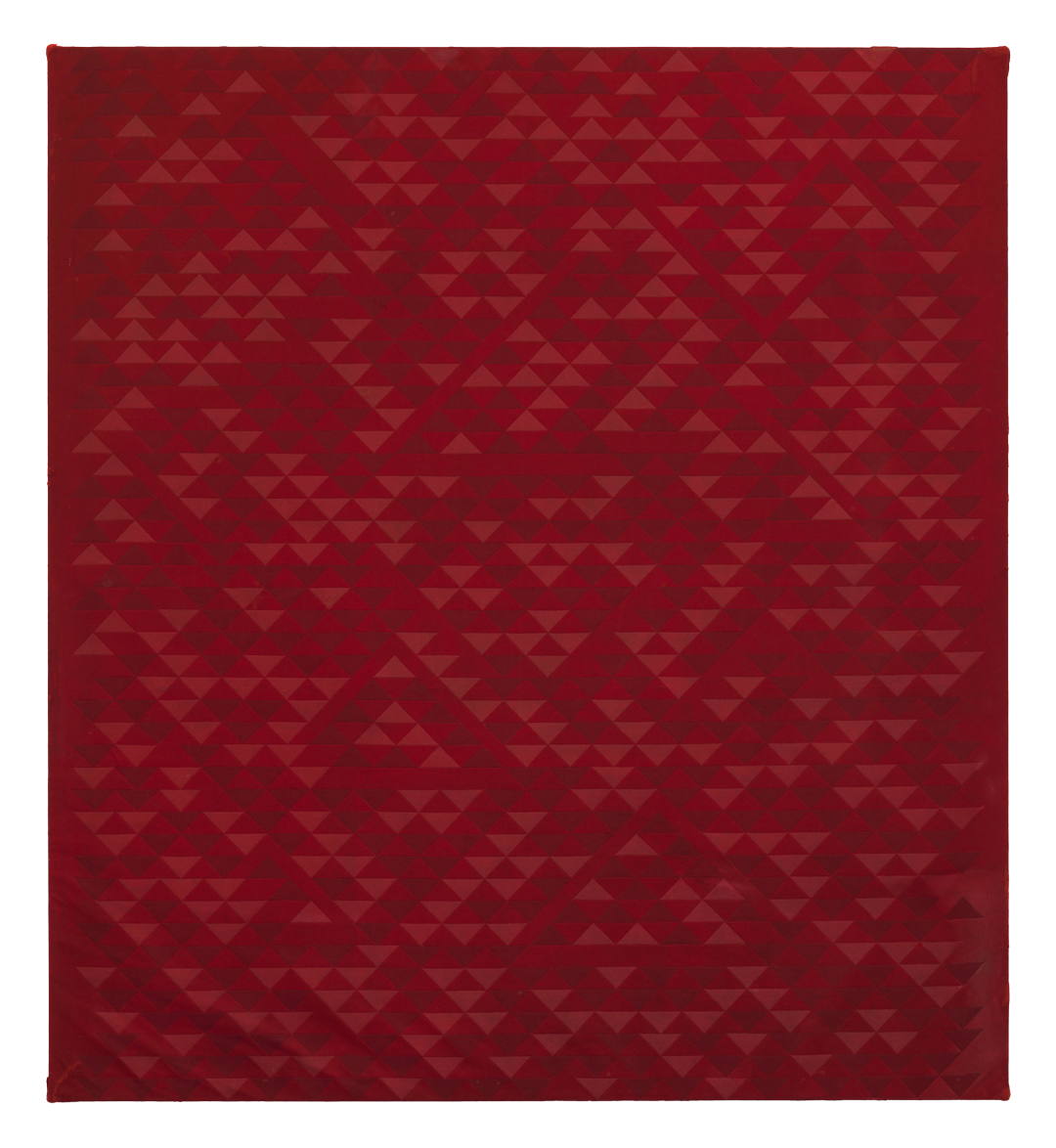 A textile by Anni Albers, titled Camino Real, dated 1968.