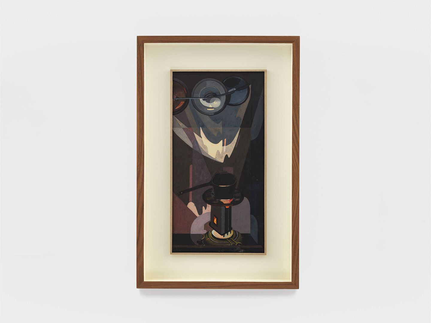A drawing by Hannah H√∂ch, titled K√ºche und Petroleumkocher in den Haag, translated as Kitchen and Paraffin Stove in the Hague, dated 1927.