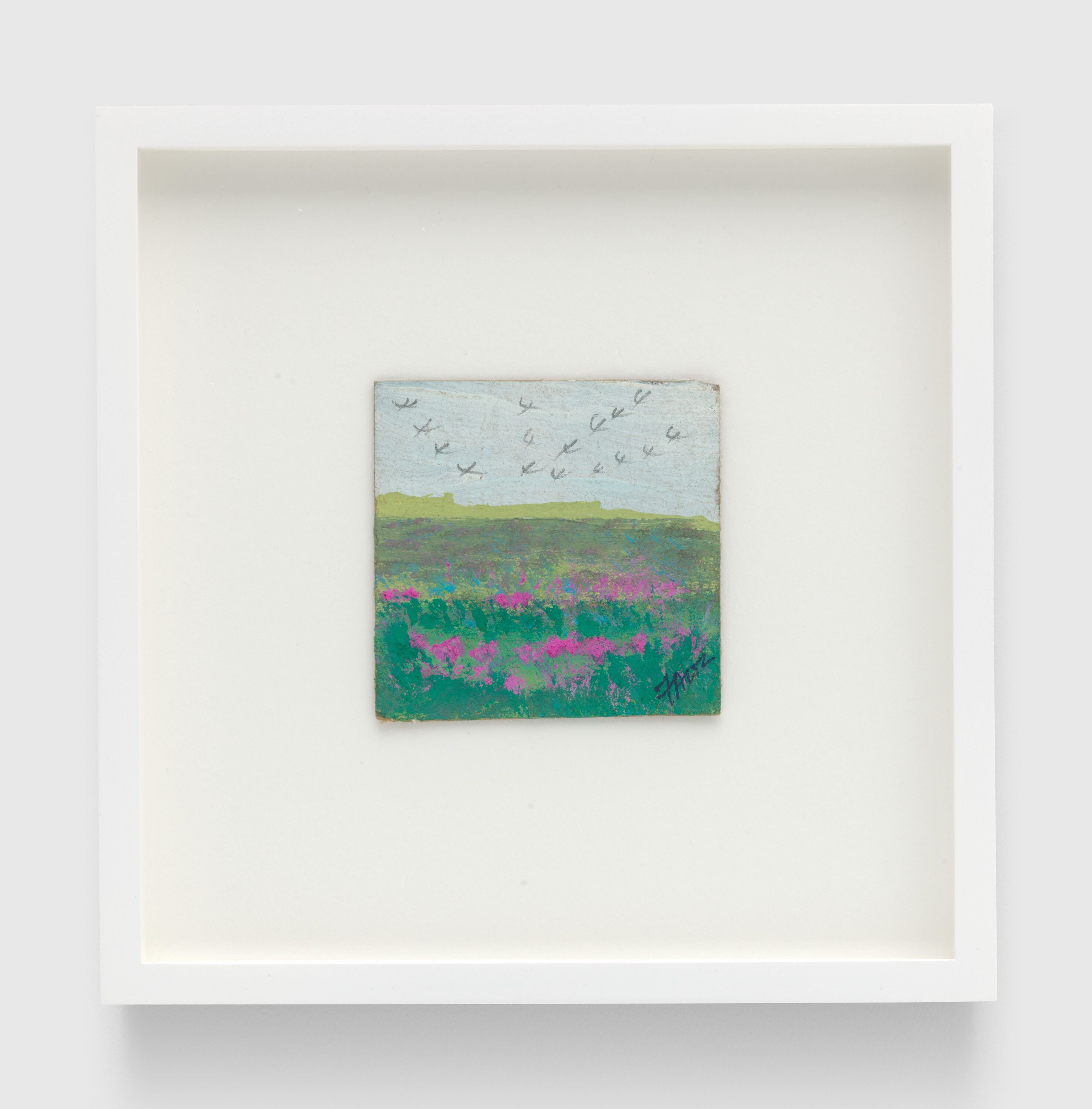 A work on paper by Frank Walter, called Untitled (Flock), dated 1984.