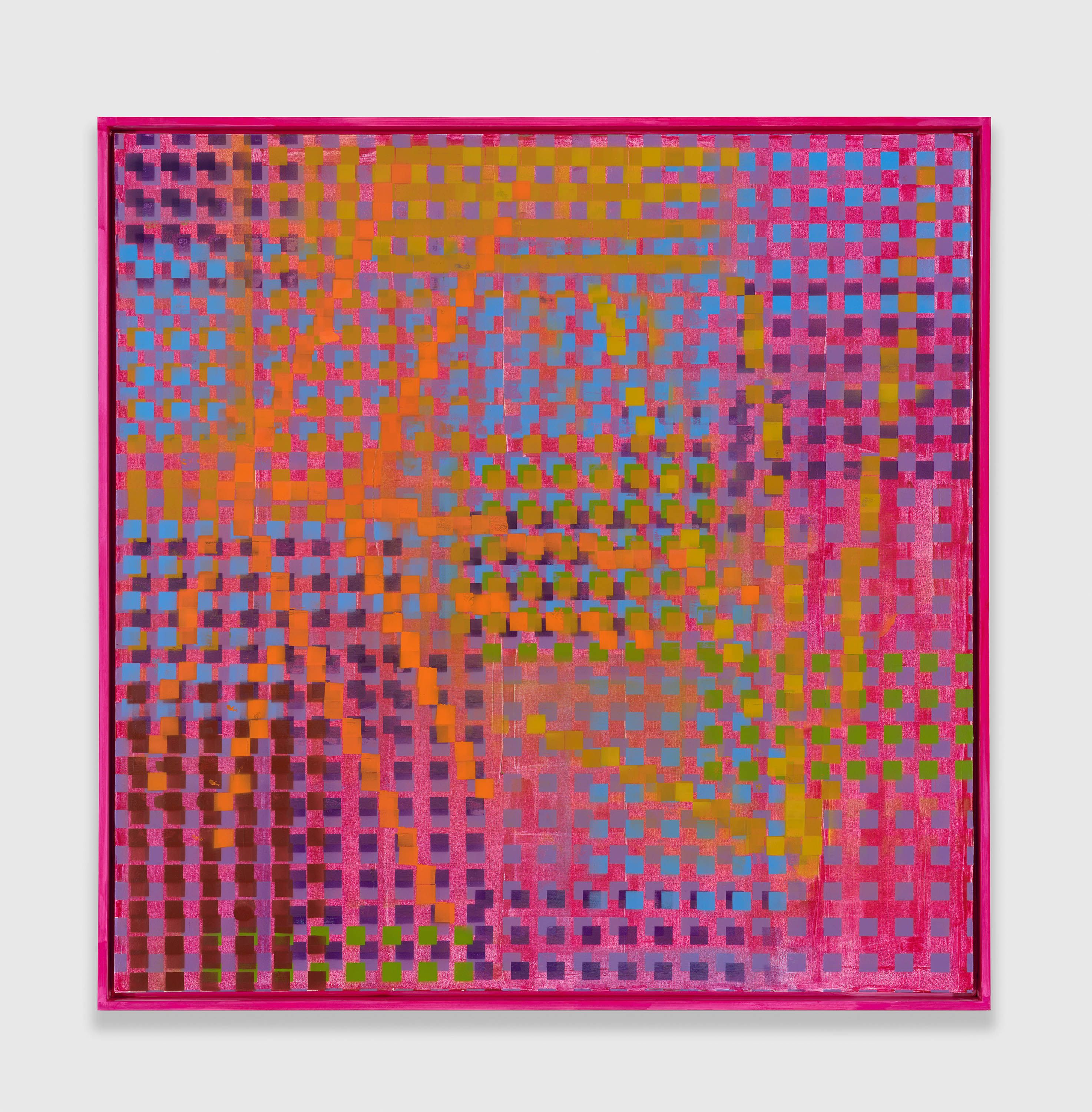 A painting by Keltie Ferris, titled Splice, dated 2022.