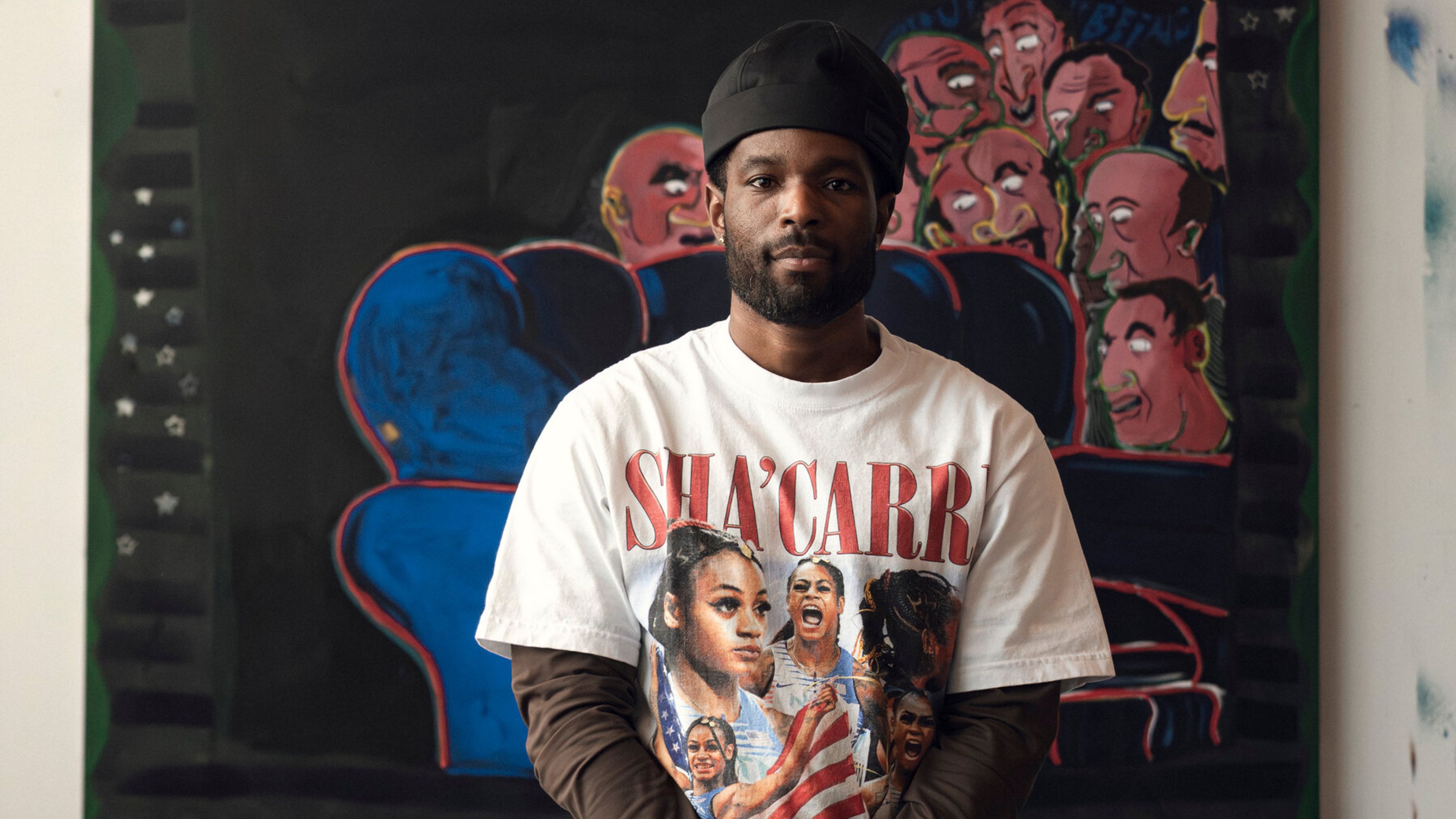 A photo of Walter Price in his Bushwick Studio by Oliver Farshi for The New York Times.