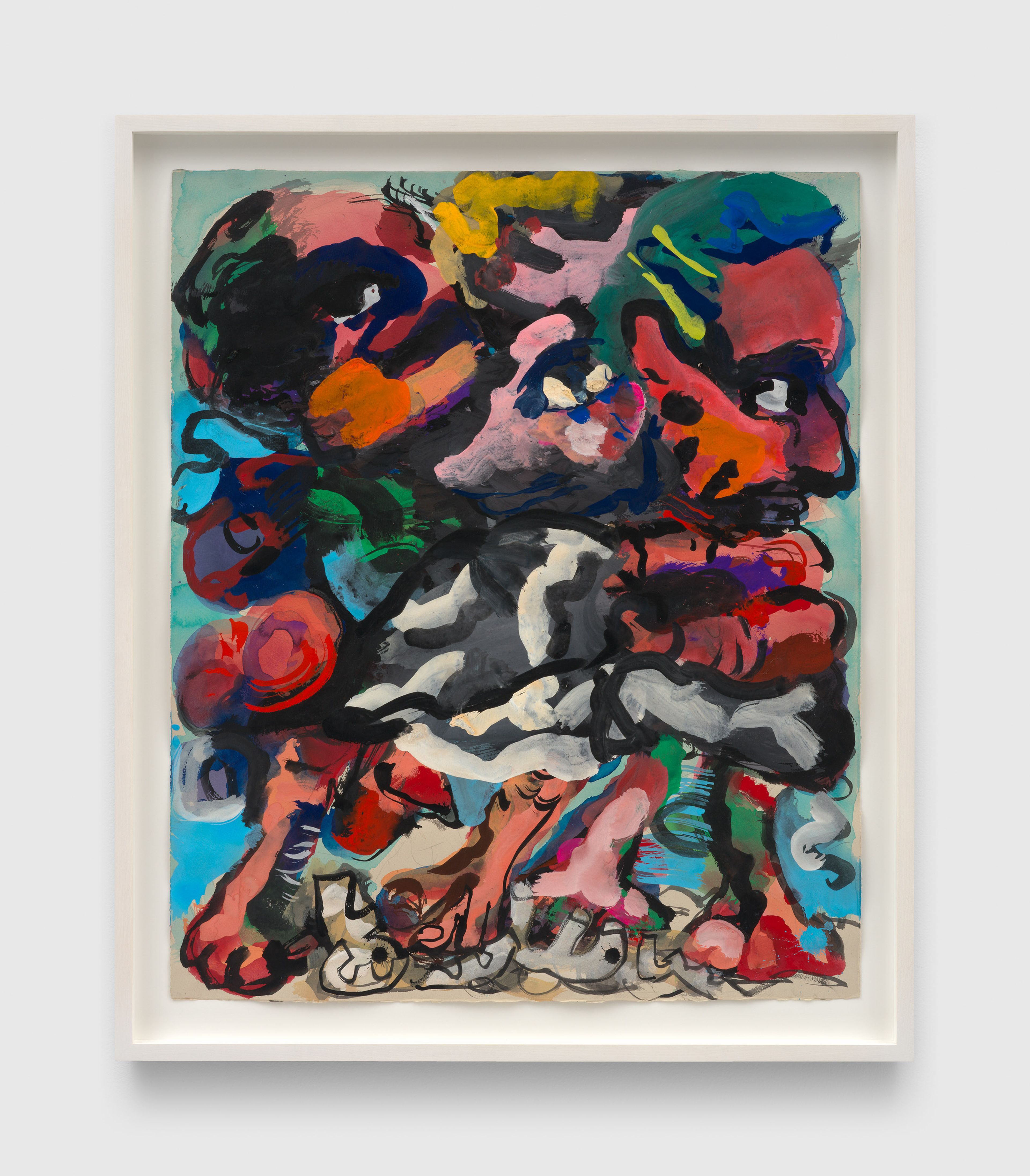 A painting by Dana Schutz, titled Sea Group, dated 2023.