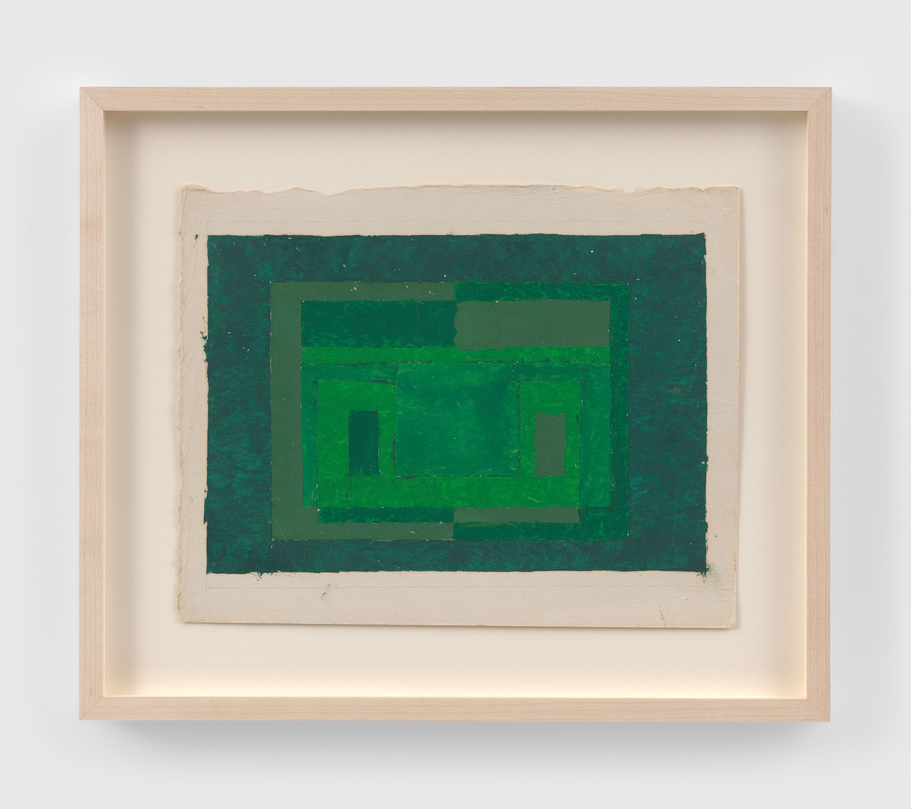 A drawing by Josef Albers, titled Color study for a Variant/Adobe, dated circa 1947.