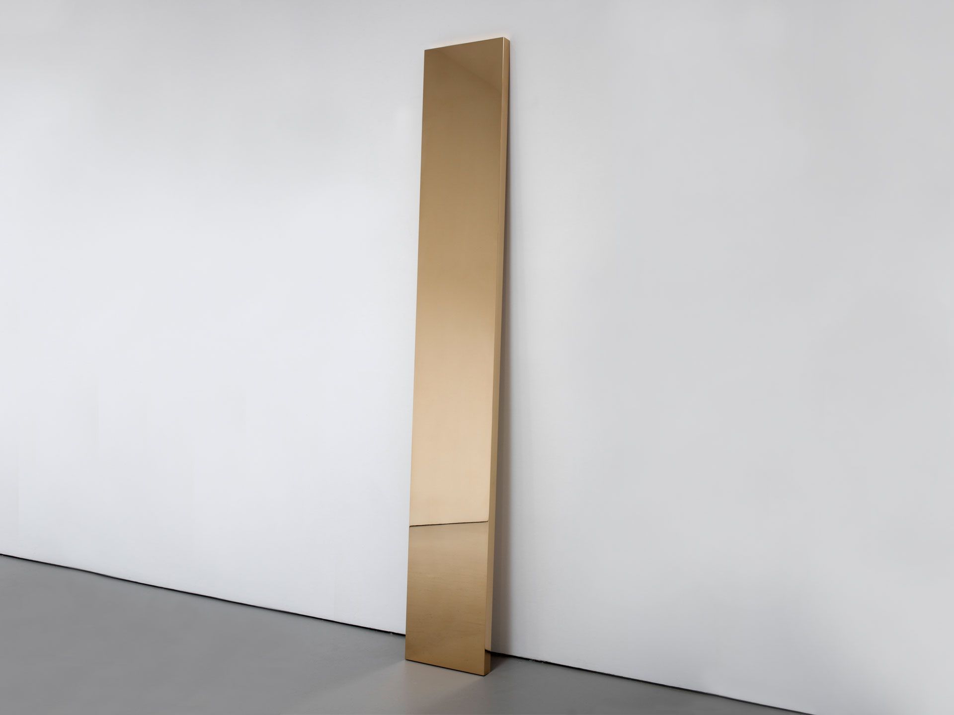 A Bronze artwork by John McCracken, titled Electric, dated 2010.