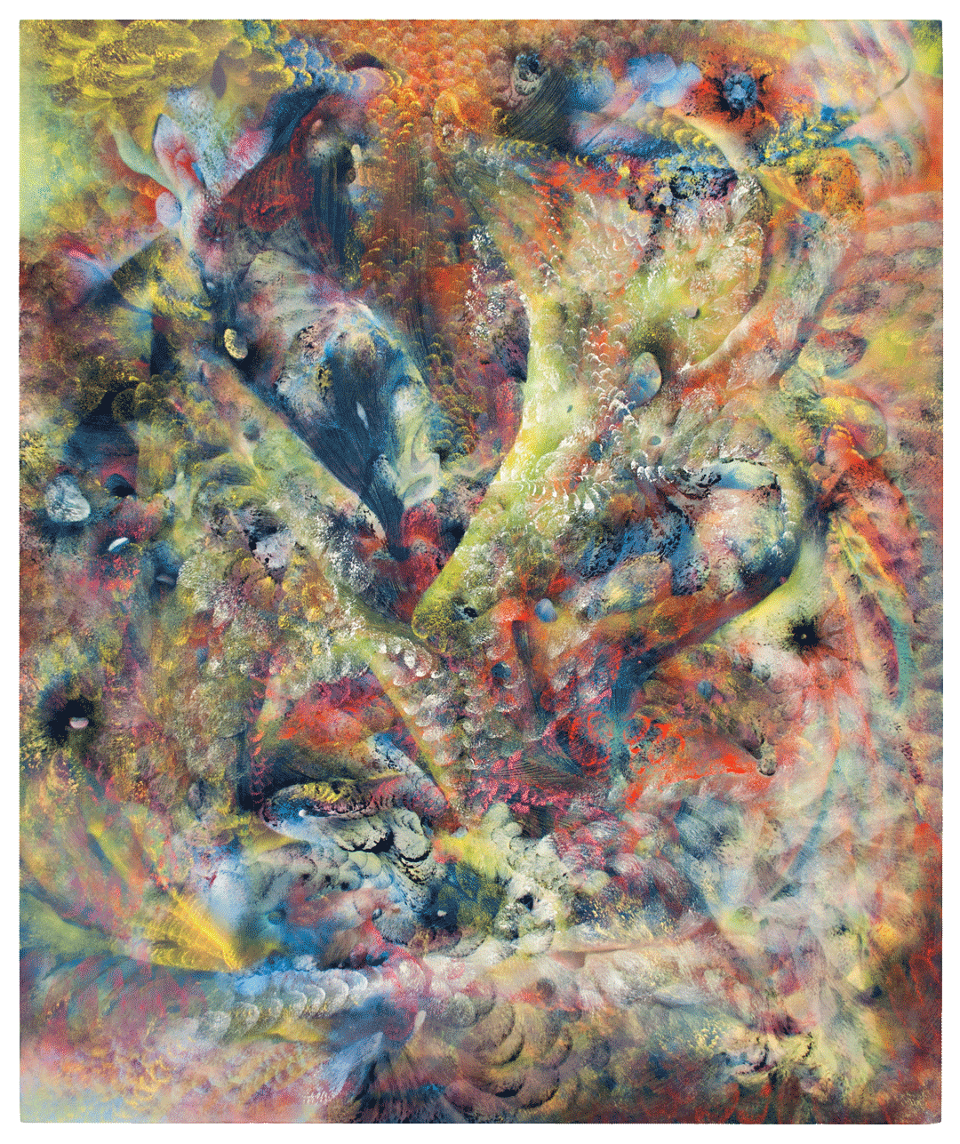 A painting by Lucy Bull, titled Royal Jelly, dated 2020.